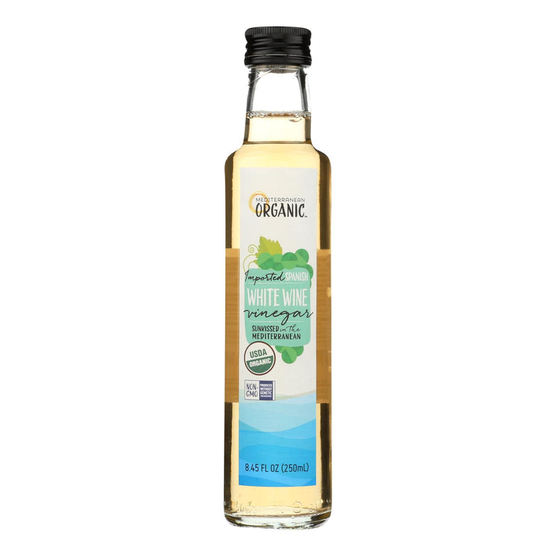 Mediterranean Organic Organic White Wine Vinegar - Case Of 6 - 8.45 Fz
