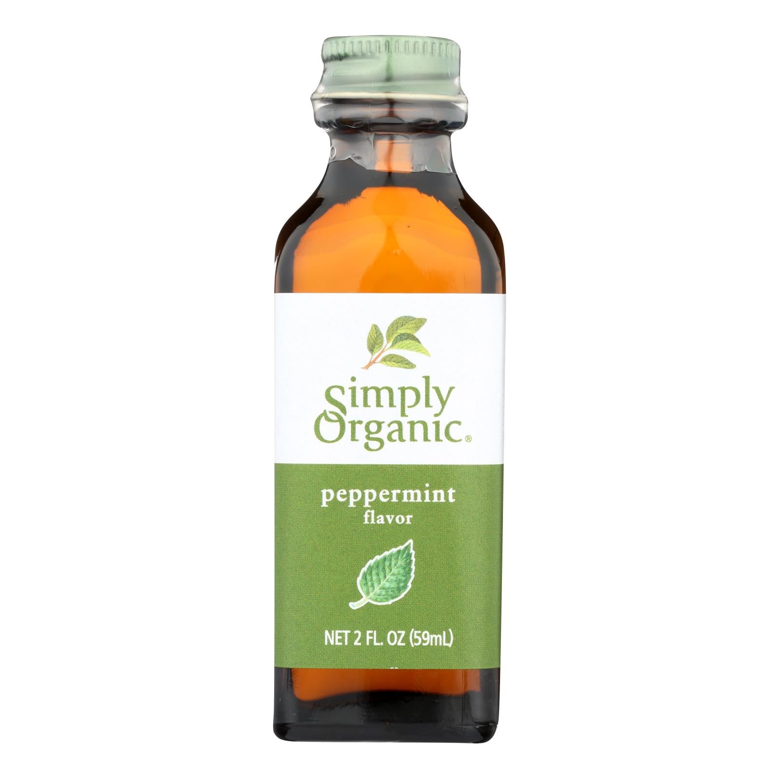 Simply Organic Peppermint Flavor - Organic - 2 Oz - Eco-Friendly Home & Grocery
