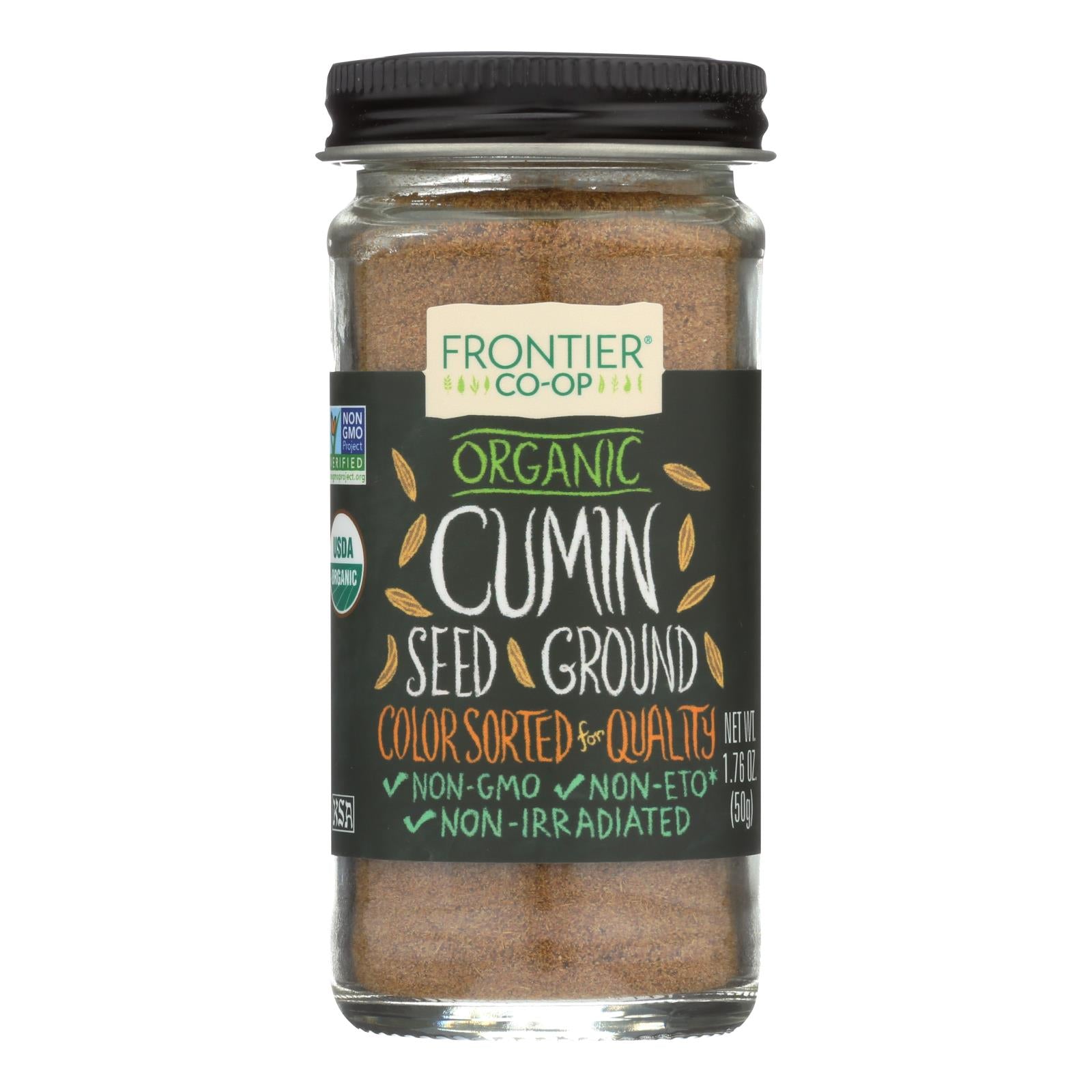 Frontier Herb Cumin Seed - Organic - Ground - 1.76 Oz - Eco-Friendly Home & Grocery