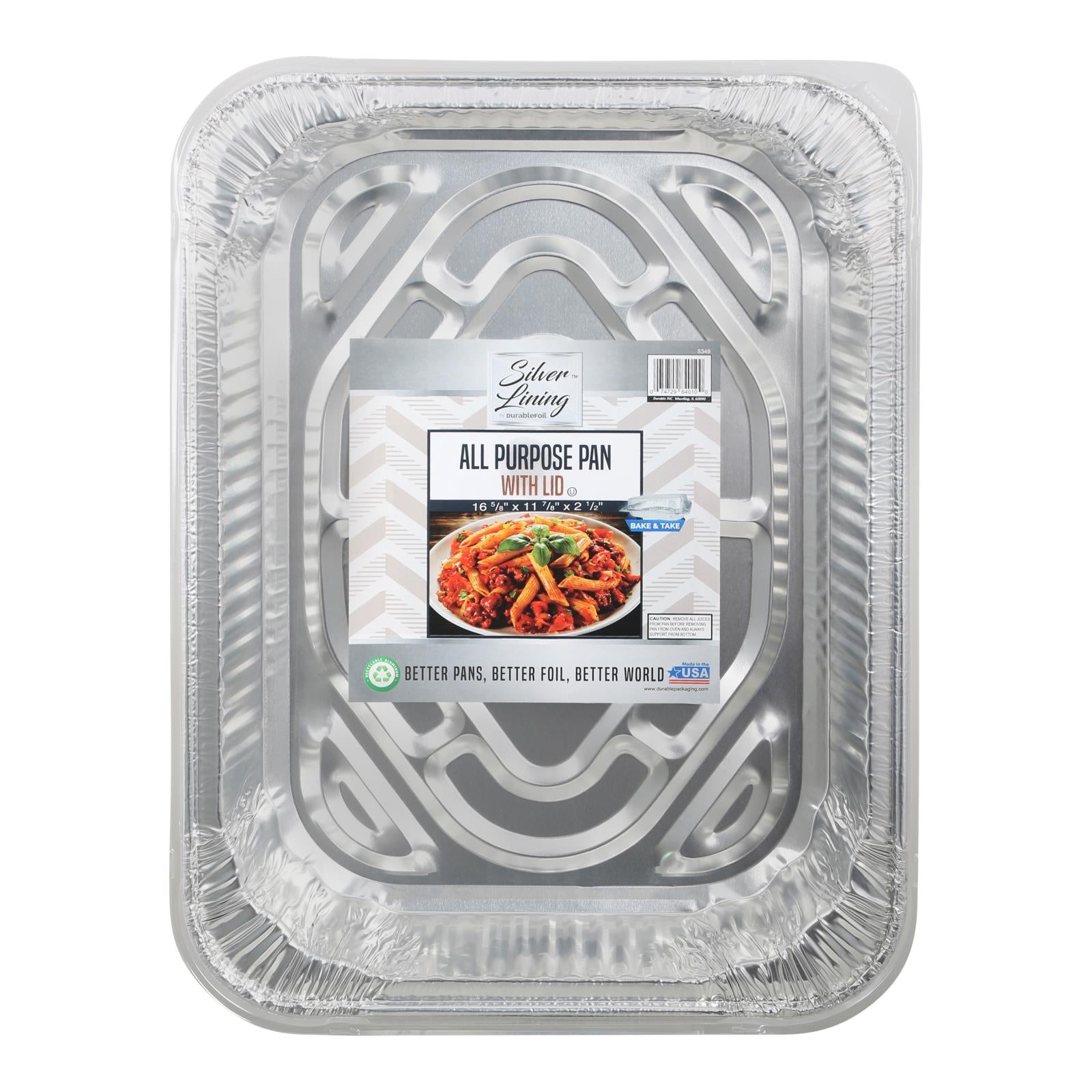 Durable Foil - Alum Pan All Prps Lid - Case Of 12 - 1 Ct - GreatEagleInc