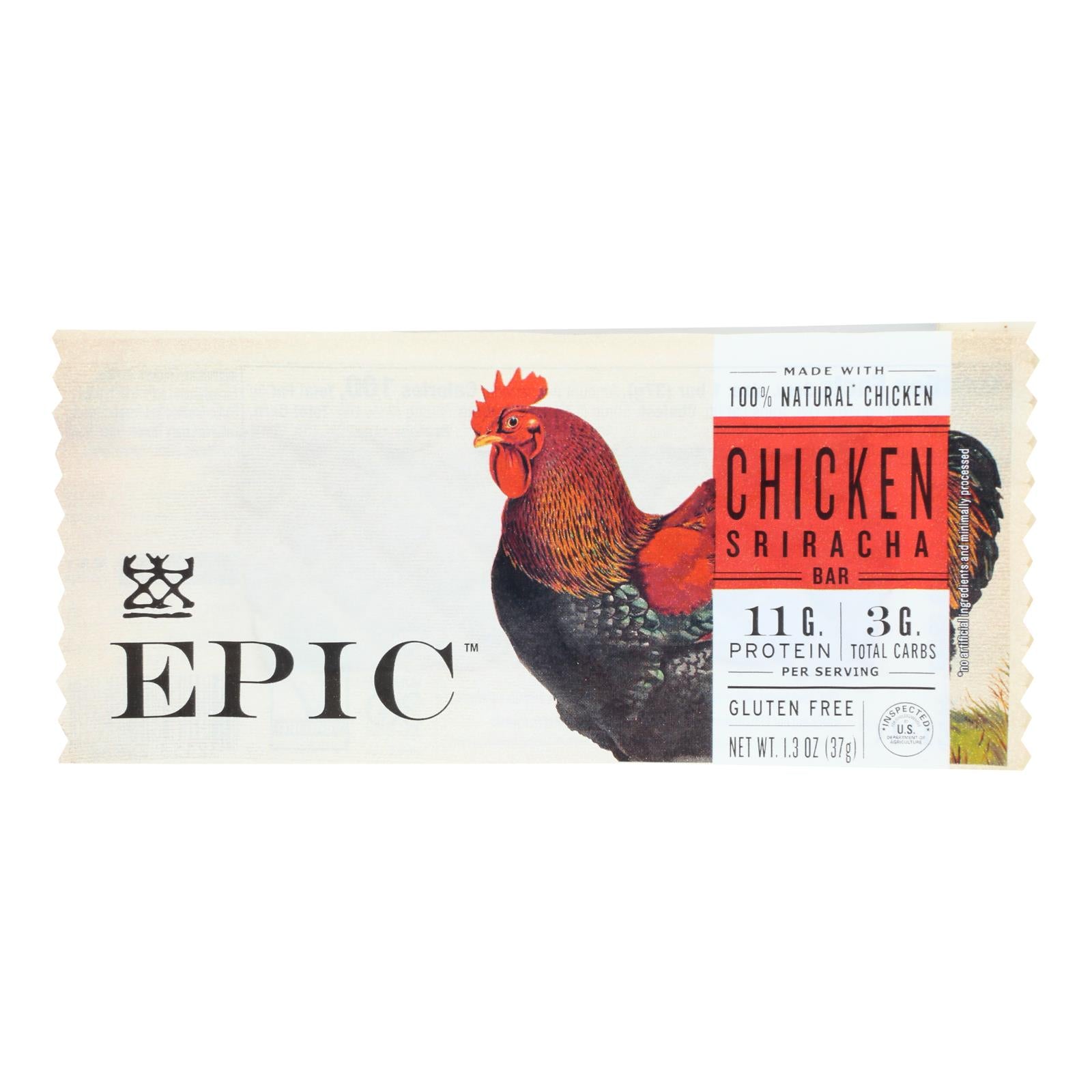 Epic - Bar Chicken Sriracha - Case Of 12-1.3 Oz - GreatEagleInc