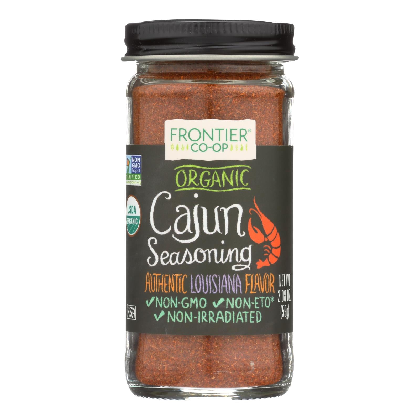 Frontier Herb Cajun Seasoning Blend - Organic - 2.08 Oz - Eco-Friendly Home & Grocery