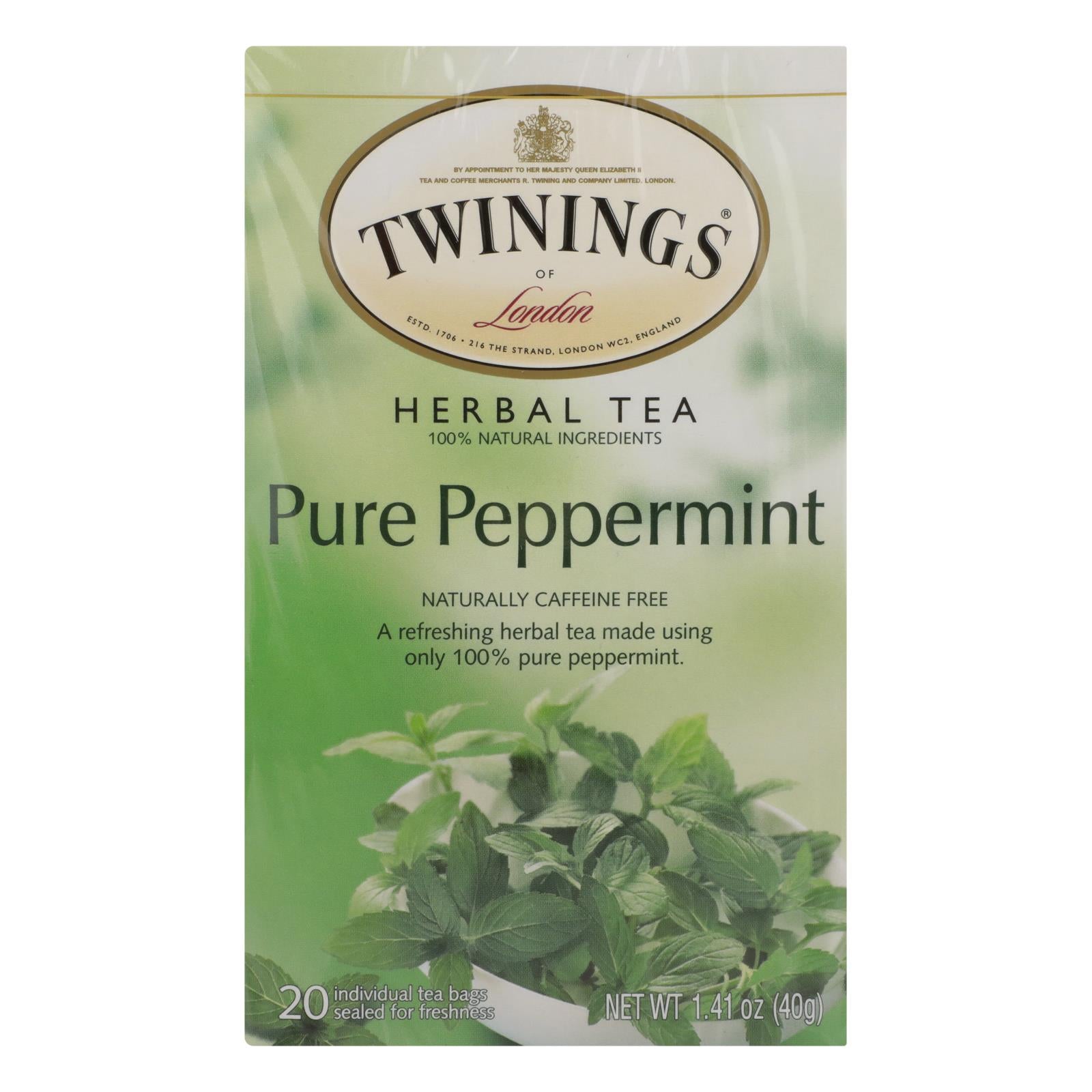 Twinings Tea Jacksons Of Piccadilly Tea - Pure Peppermint - Case Of 6 - 20 Bags - Eco-Friendly Home & Grocery