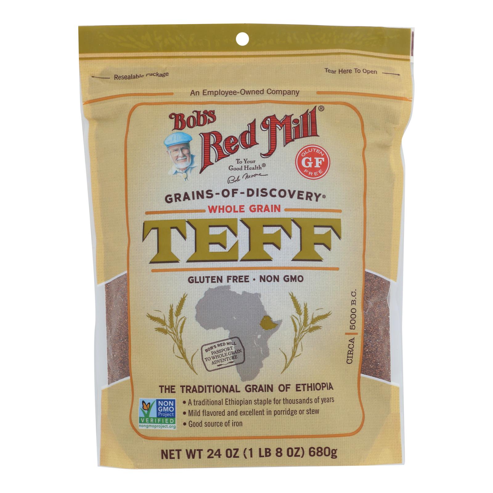 Bob's Red Mill - Teff Whole Grain - Case Of 4 - 24 Oz - GreatEagleInc
