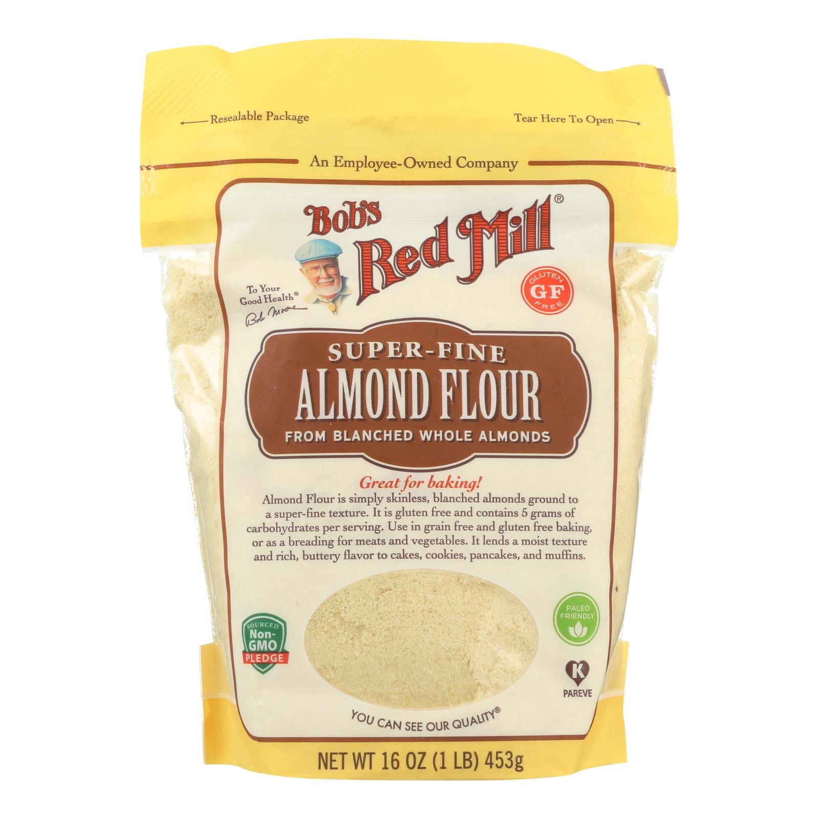 Bob's Red Mill - Flour - Almond - Blanched - Case Of 4 - 16 Oz - GreatEagleInc