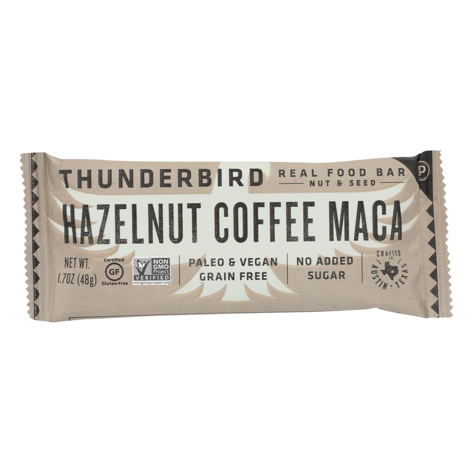 Thunderbird - Bar Hazlnt Coffee Maca - Case Of 12-1.7 Oz - GreatEagleInc