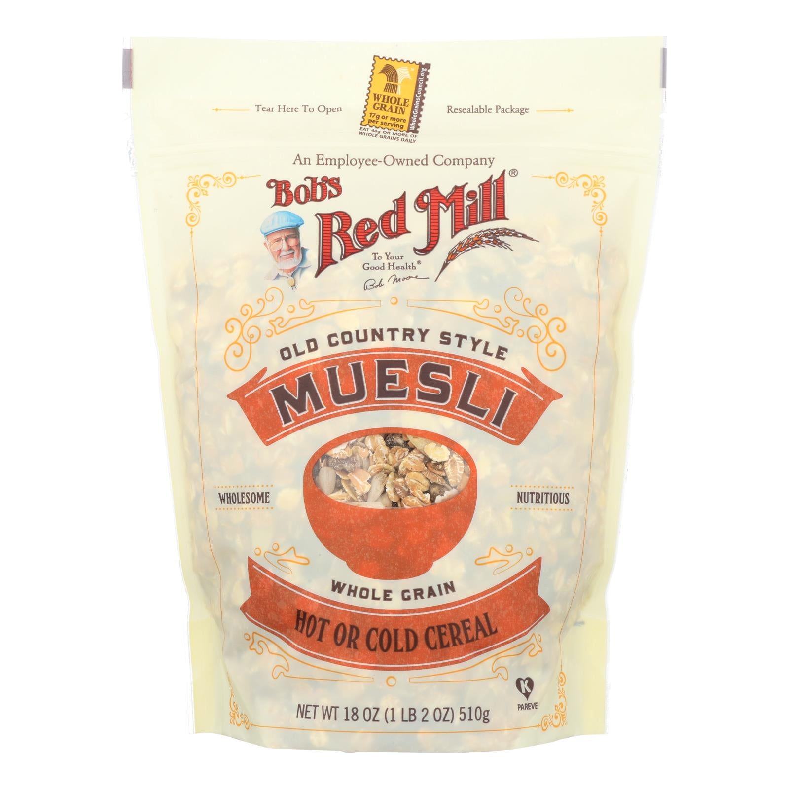 Bob's Red Mill - Old Country Style Muesli Cereal - 18 Oz - Case Of 4 - GreatEagleInc