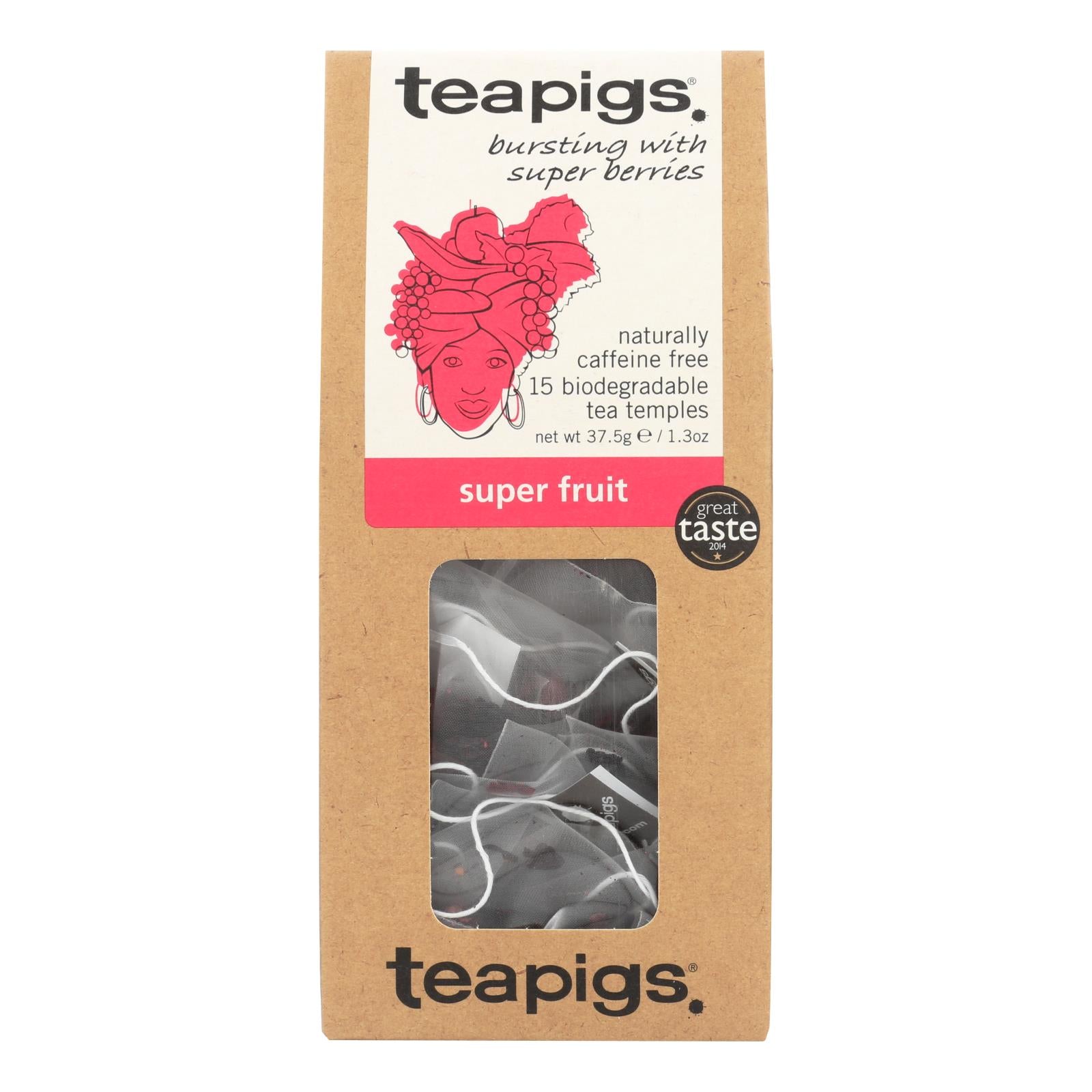 Teapigs Super Fruits Bursting With Super Berries Tea  - Case Of 6 - 15 Ct - GreatEagleInc