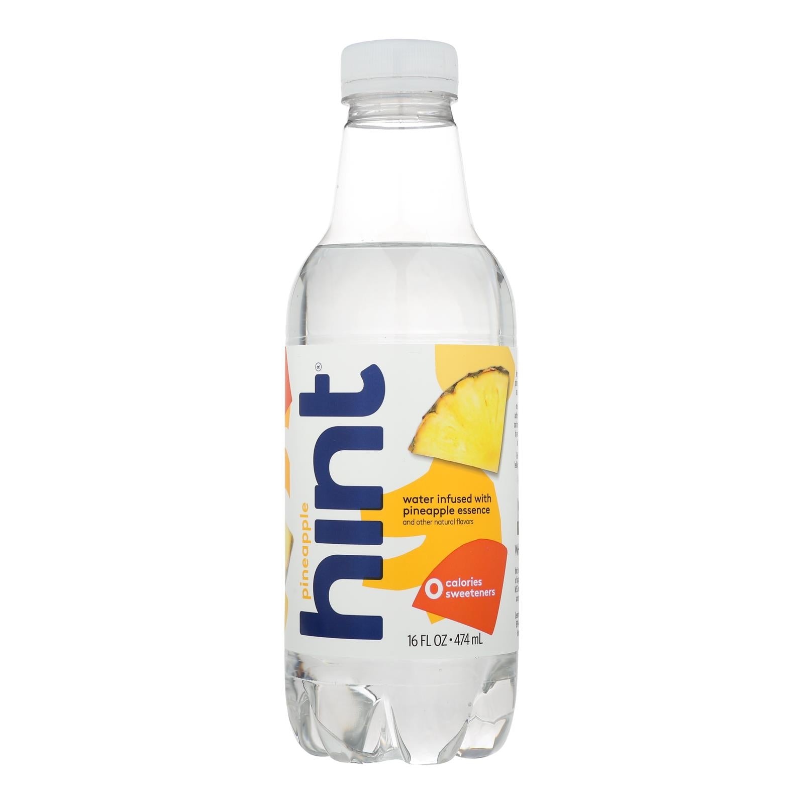 Hint Pineapple Water - Pineapple Unsweetened - Case Of 12 - 16 Fl Oz. - GreatEagleInc