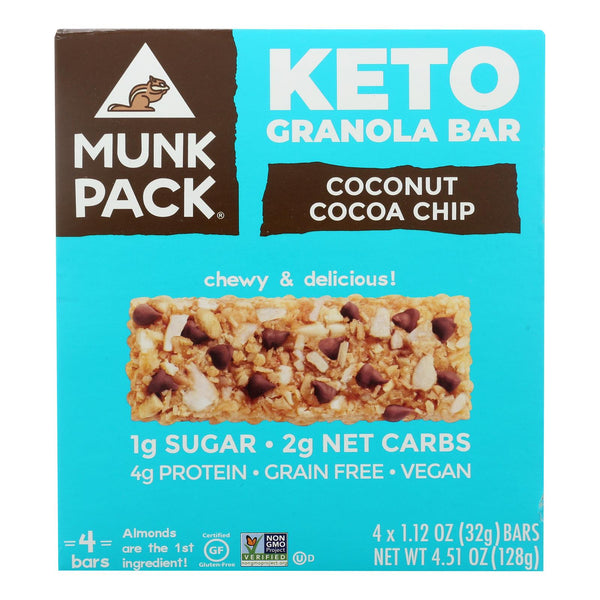 Munk Pack - Green Bar Coconut Coco Chips Kto - Case Of 6 - 4/1.12oz - GreatEagleInc