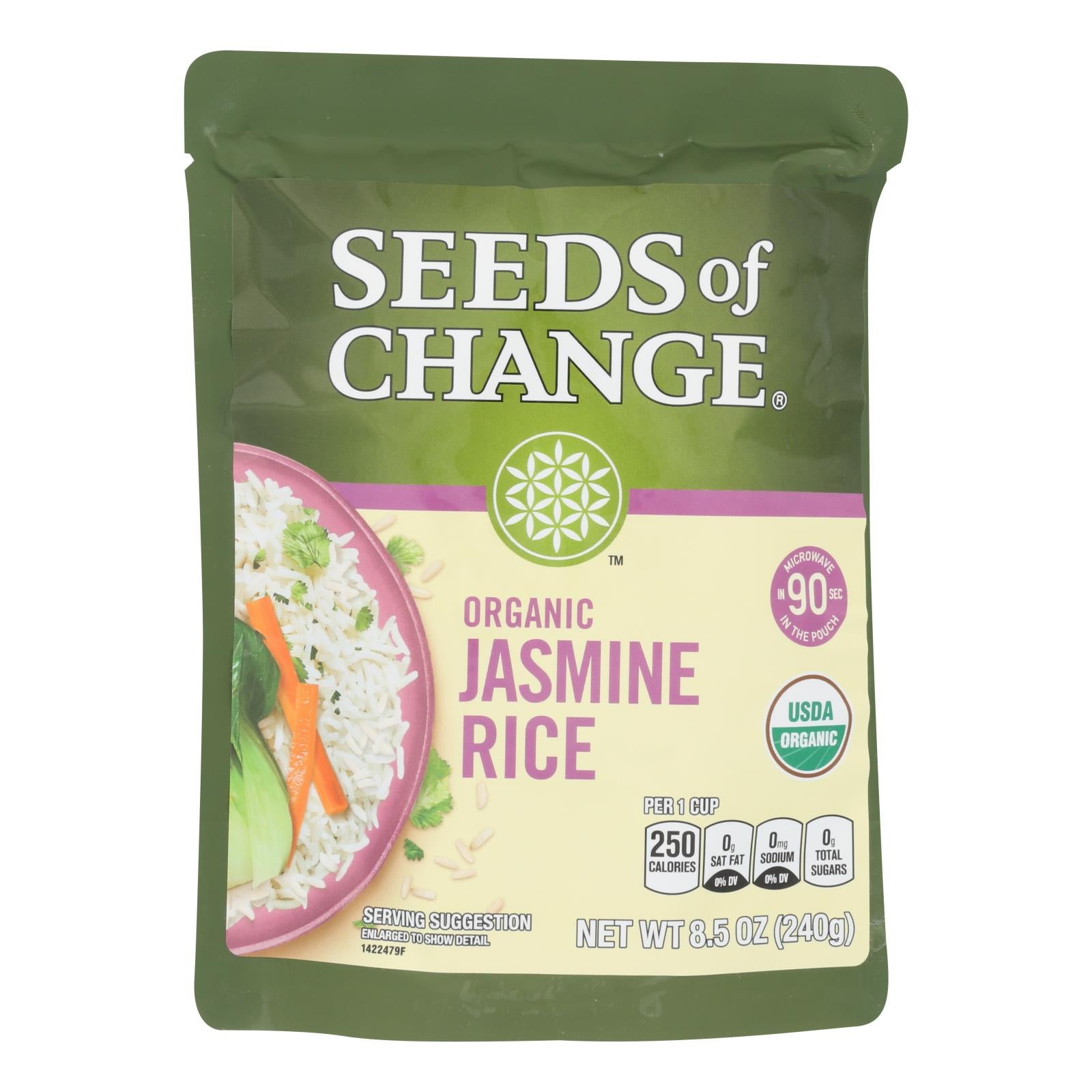 Seeds Of Change - Rice Aromatic Jasmine - Case Of 12 - 8.5 Oz - GreatEagleInc