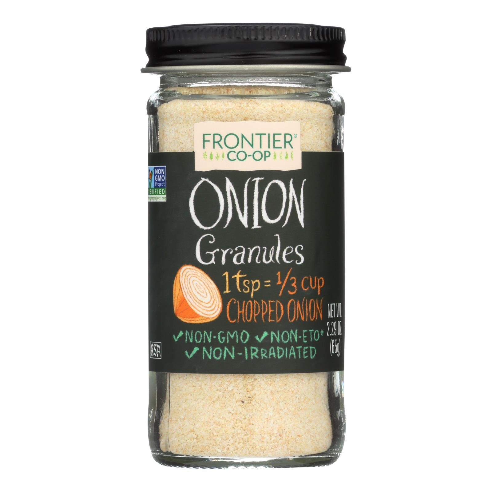 Frontier Herb Onion - Granules - White - 2.29 Oz - GreatEagleInc