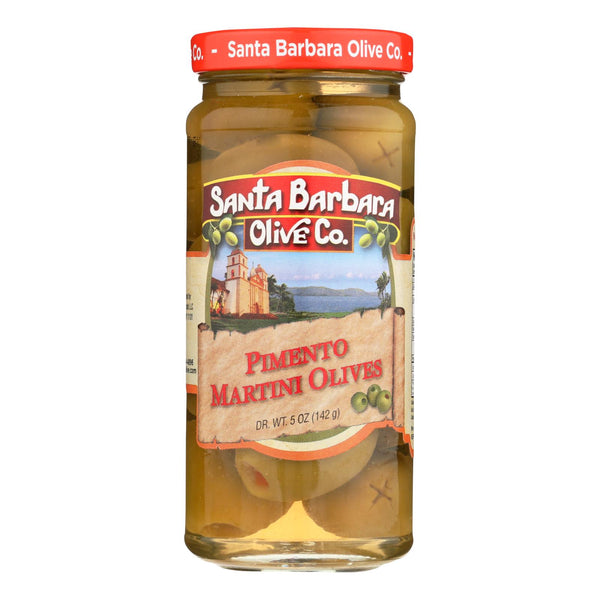 Santa Barbara Olives - Martini Style - Case Of 6 - 5 Oz. - GreatEagleInc