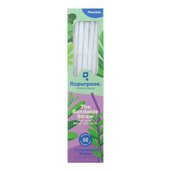 Repurpose Compostable Straws - Case Of 20 - 50 Count - GreatEagleInc