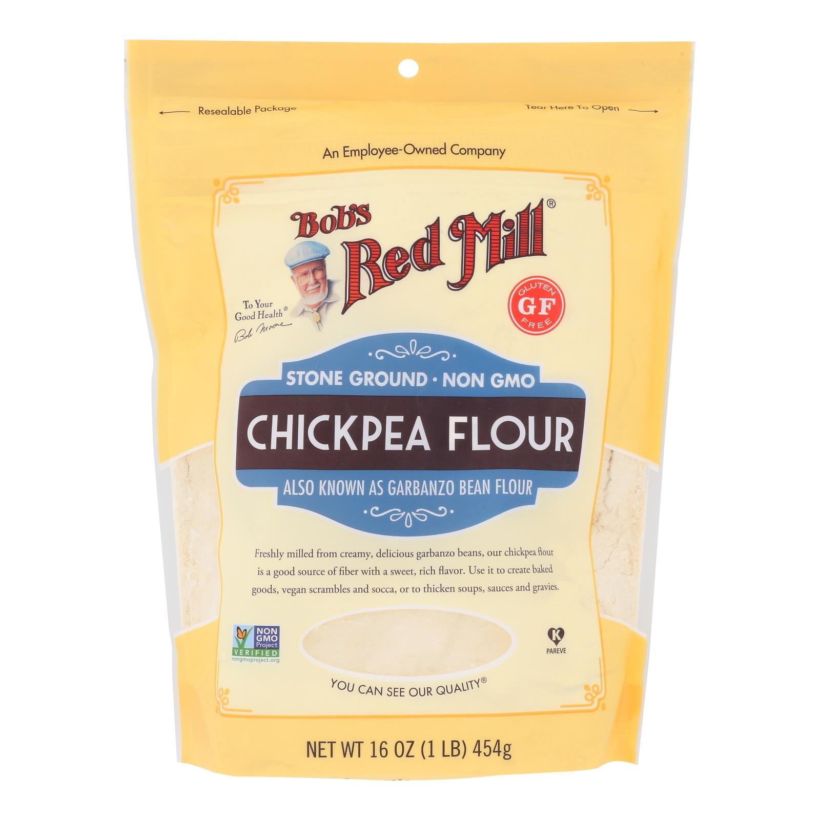 Bob's Red Mill - Flour Chickpea - Case Of 4-16 Oz - GreatEagleInc