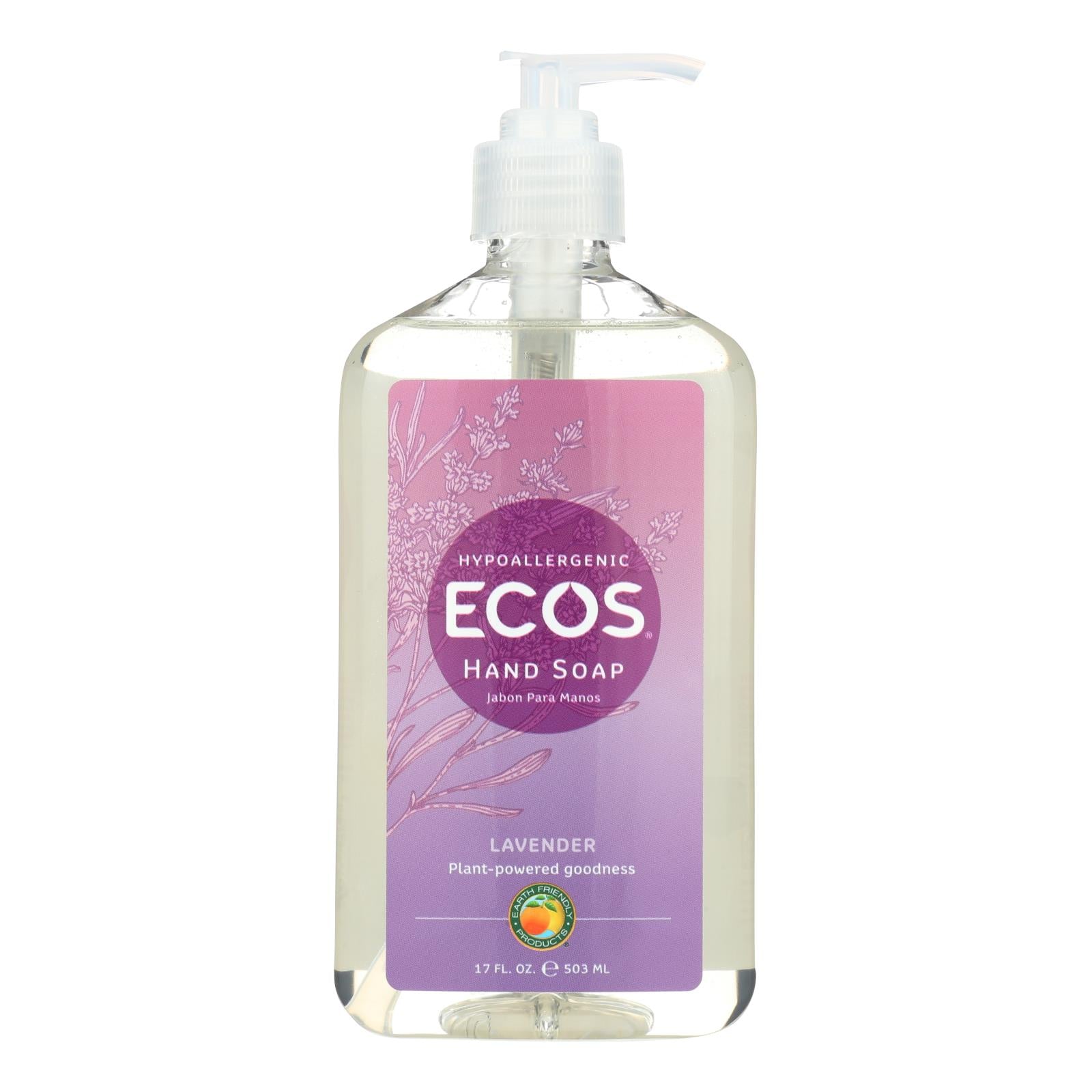 Earth Friendly Hand Soap - Lavender - Case Of 6 - 17 Fl Oz. - GreatEagleInc