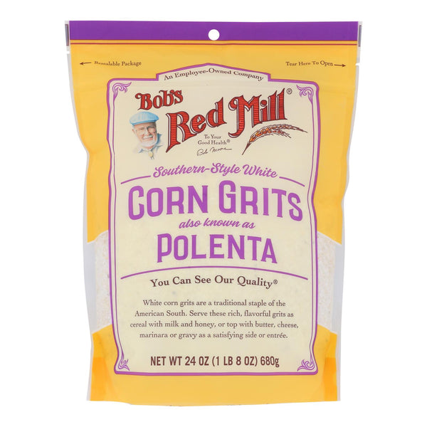 Bob's Red Mill - Grits White Corn - Case Of 4 - 24 Oz - GreatEagleInc