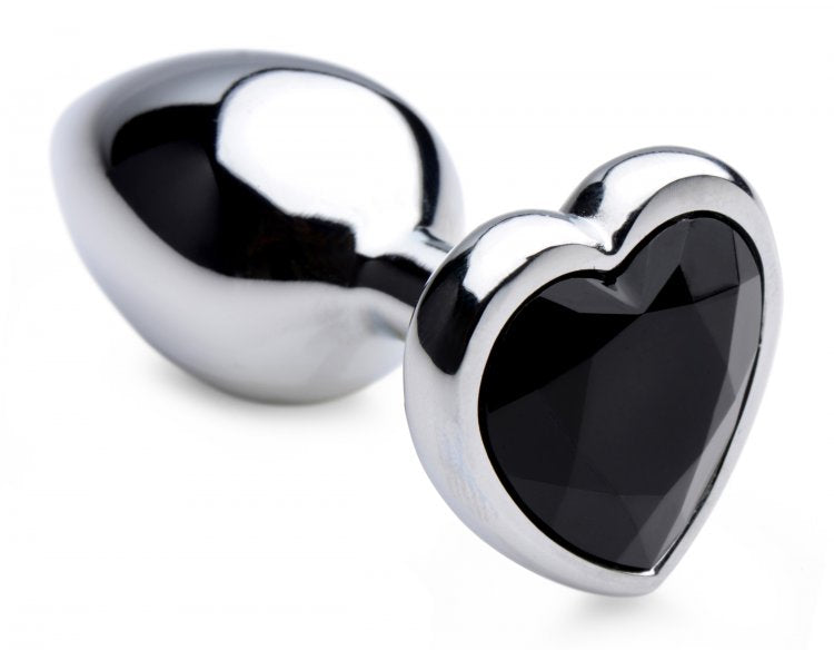 Booty Sparks Black Heart Gem Anal Plug - GreatEagleInc