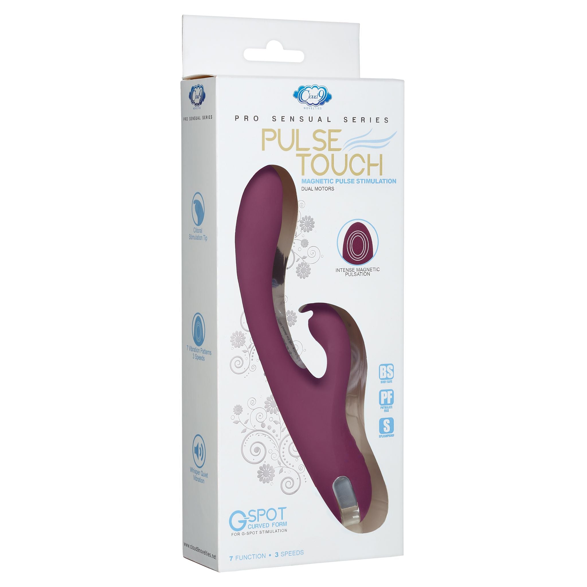 Cloud 9 Pro Sensual Series Pulse Touch Rabbit G Plum Default Title