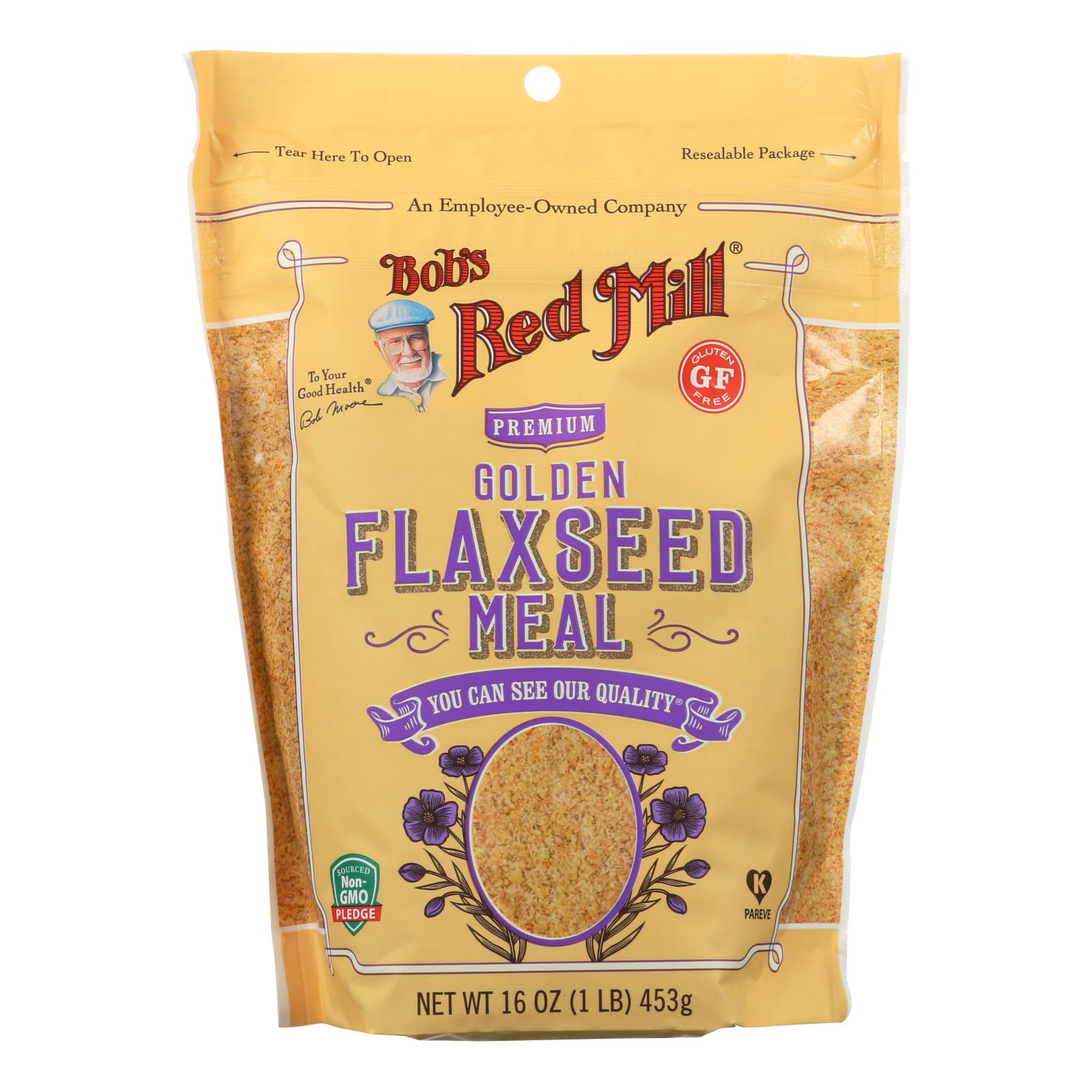 Bob's Red Mill - Flaxseed Meal - Golden - Case Of 4 - 16 Oz - GreatEagleInc