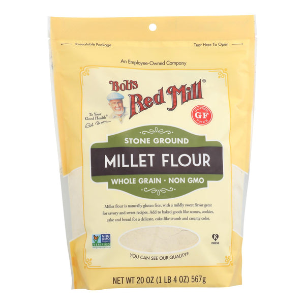 Bob's Red Mill - Millet Flour Gluten Free - Case Of 4 - 20 Oz - GreatEagleInc