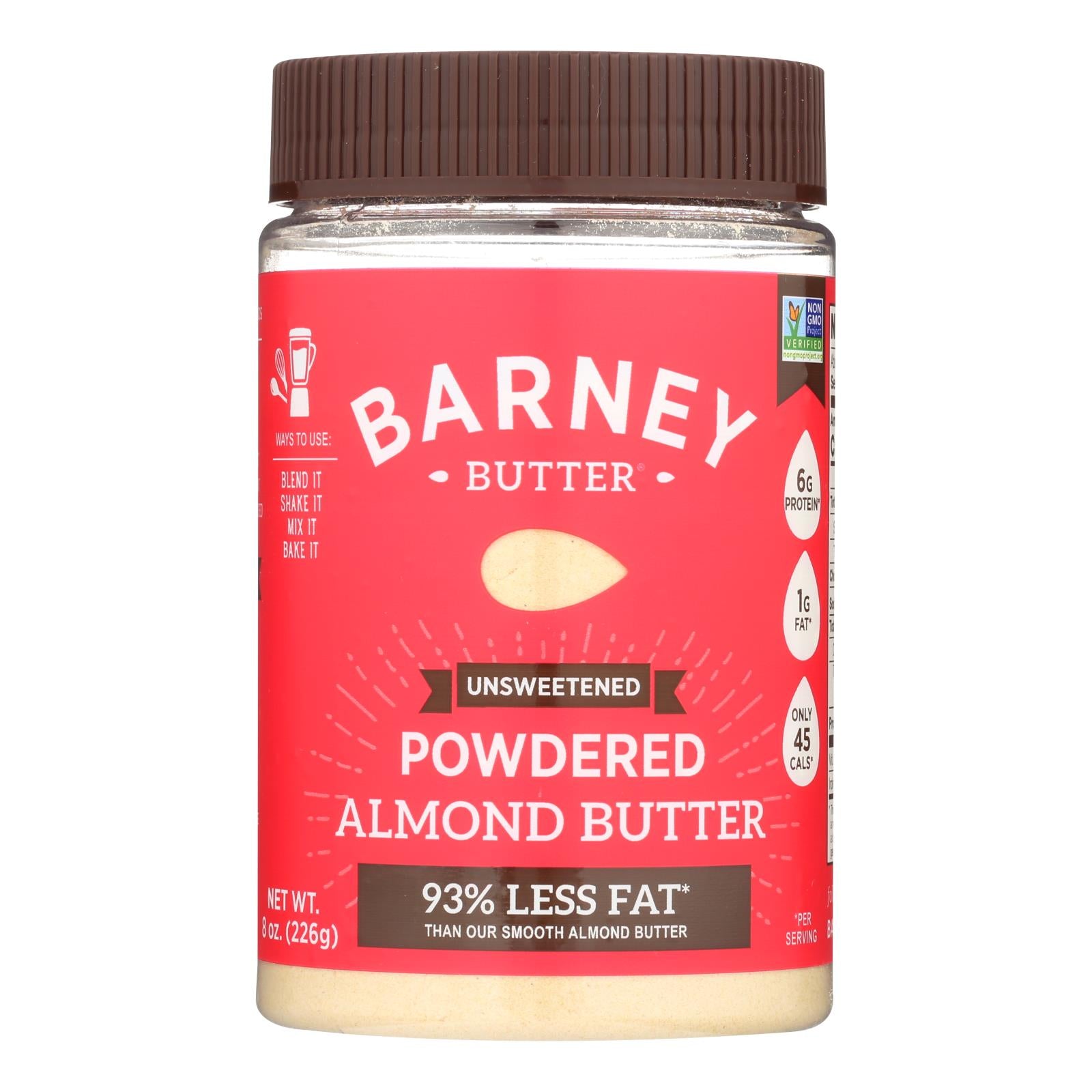 Barney Butter Powdered Almond Butter - Case Of 6 - 8 Oz - GreatEagleInc