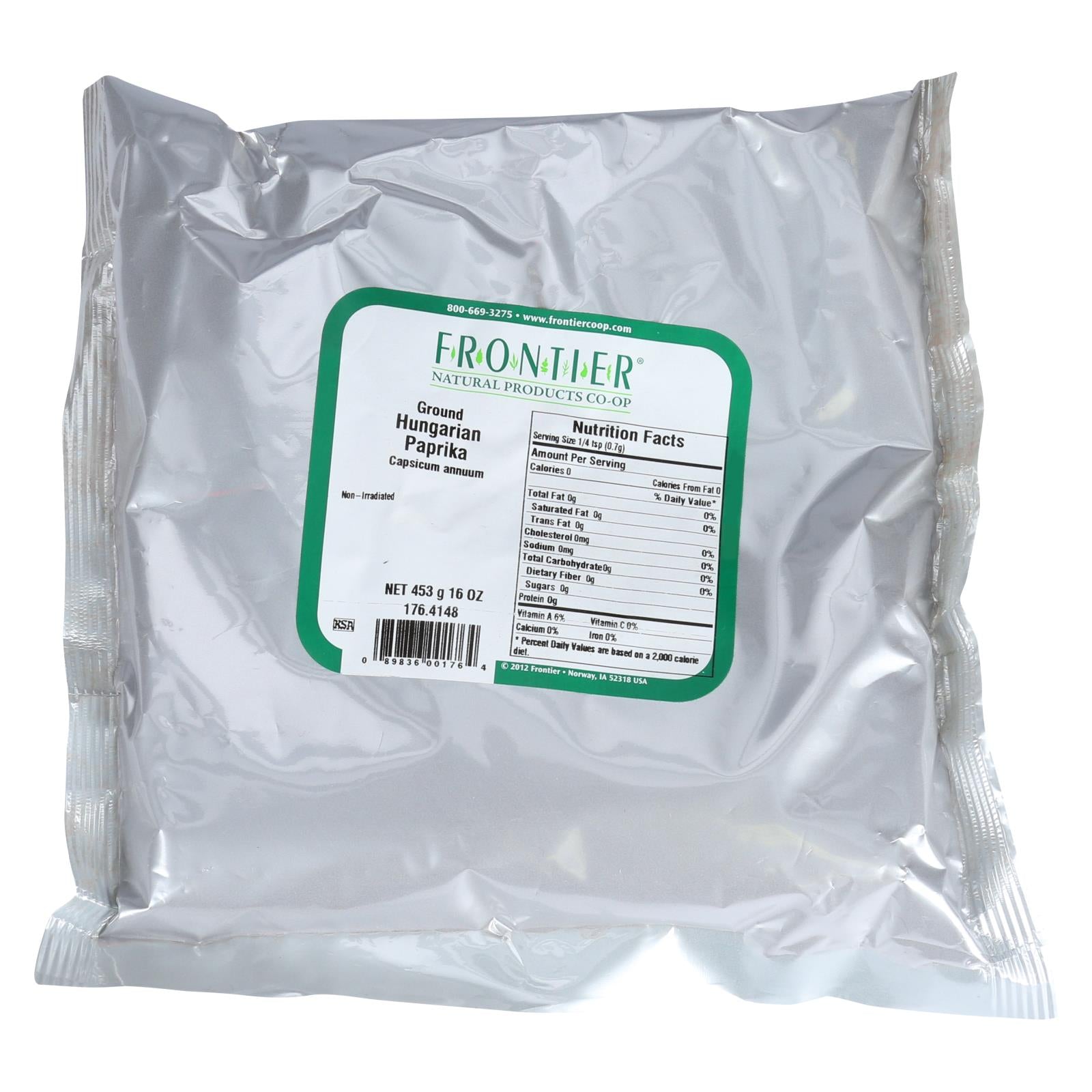 Frontier Herb Paprika Powder Hungarian Ground - Single Bulk Item - 1lb - GreatEagleInc