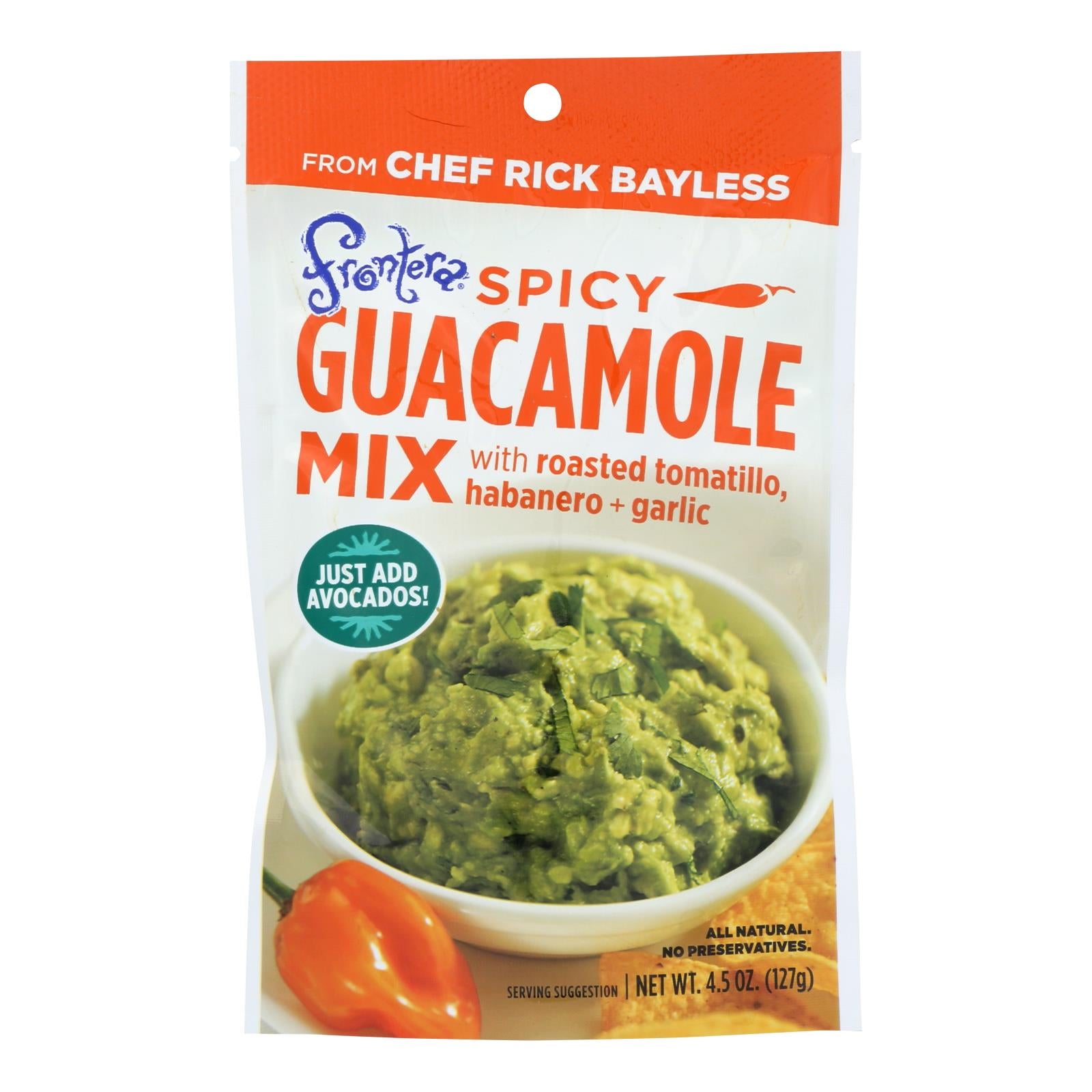 Frontera Foods Spicy Guacamole Mix - Guacamole Mix - Case Of 8 - 4.5 Oz. - GreatEagleInc