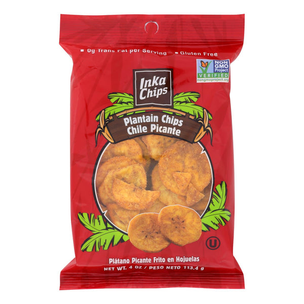 Inka Crops - Plantain Chips - Chile Picante - Case Of 12 - 4 Oz. - GreatEagleInc
