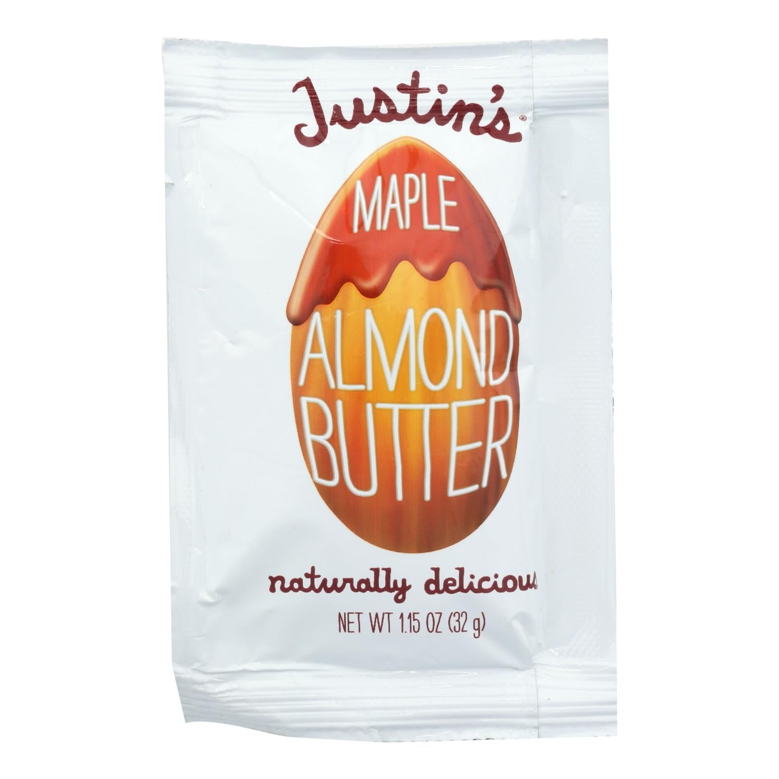Justin's Nut Butter Squeeze Pack - Almond Butter - Maple - Case Of 10 - 1.15 Oz. - GreatEagleInc