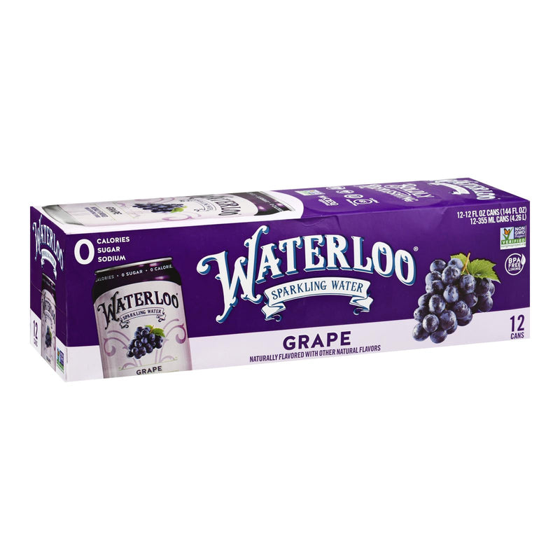 Waterloo - Sparkling Water Grape - Case Of 2 - 12/12 Fz - GreatEagleInc