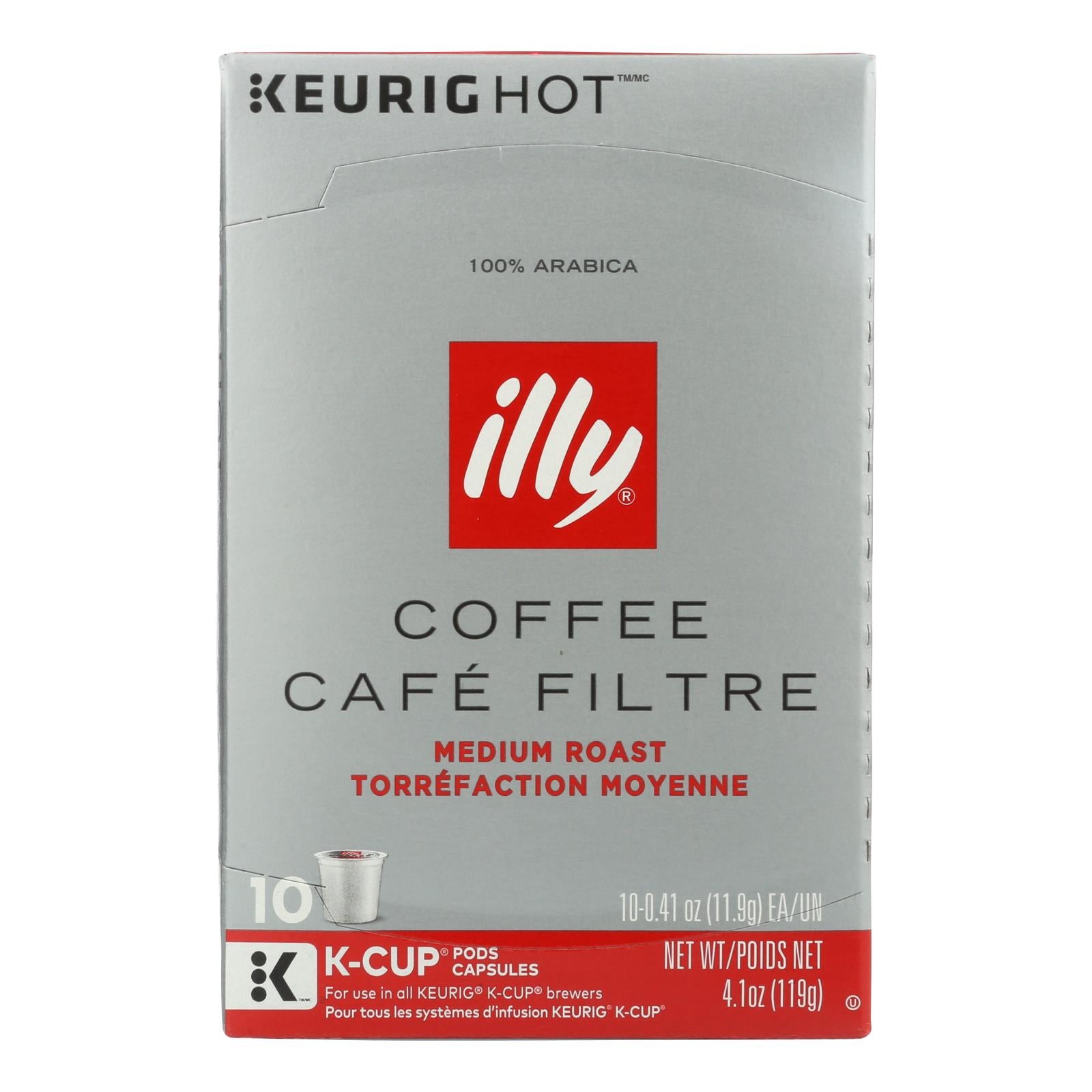 Illy Caffe Coffee - Kcups Red Mediu Roasted - Case Of 6 - 10 Count - GreatEagleInc