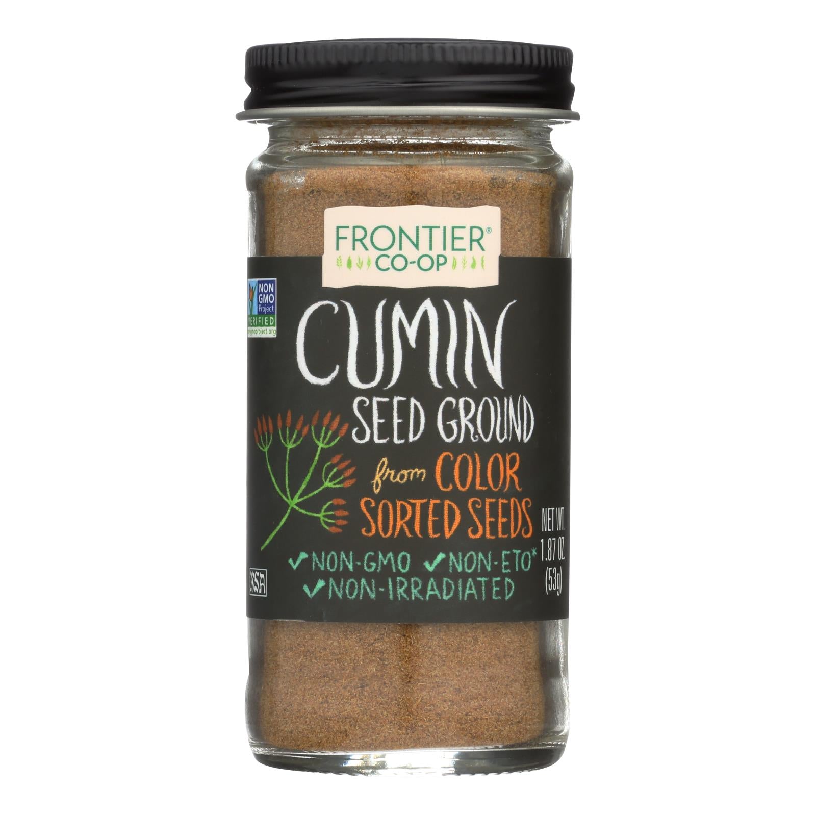 Frontier Herb Cumin Seed - Ground - 1.87 Oz - Eco-Friendly Home & Grocery