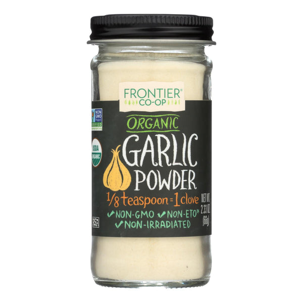 Frontier Herb Garlic - Organic - Powder - 2.33 Oz - Eco-Friendly Home & Grocery