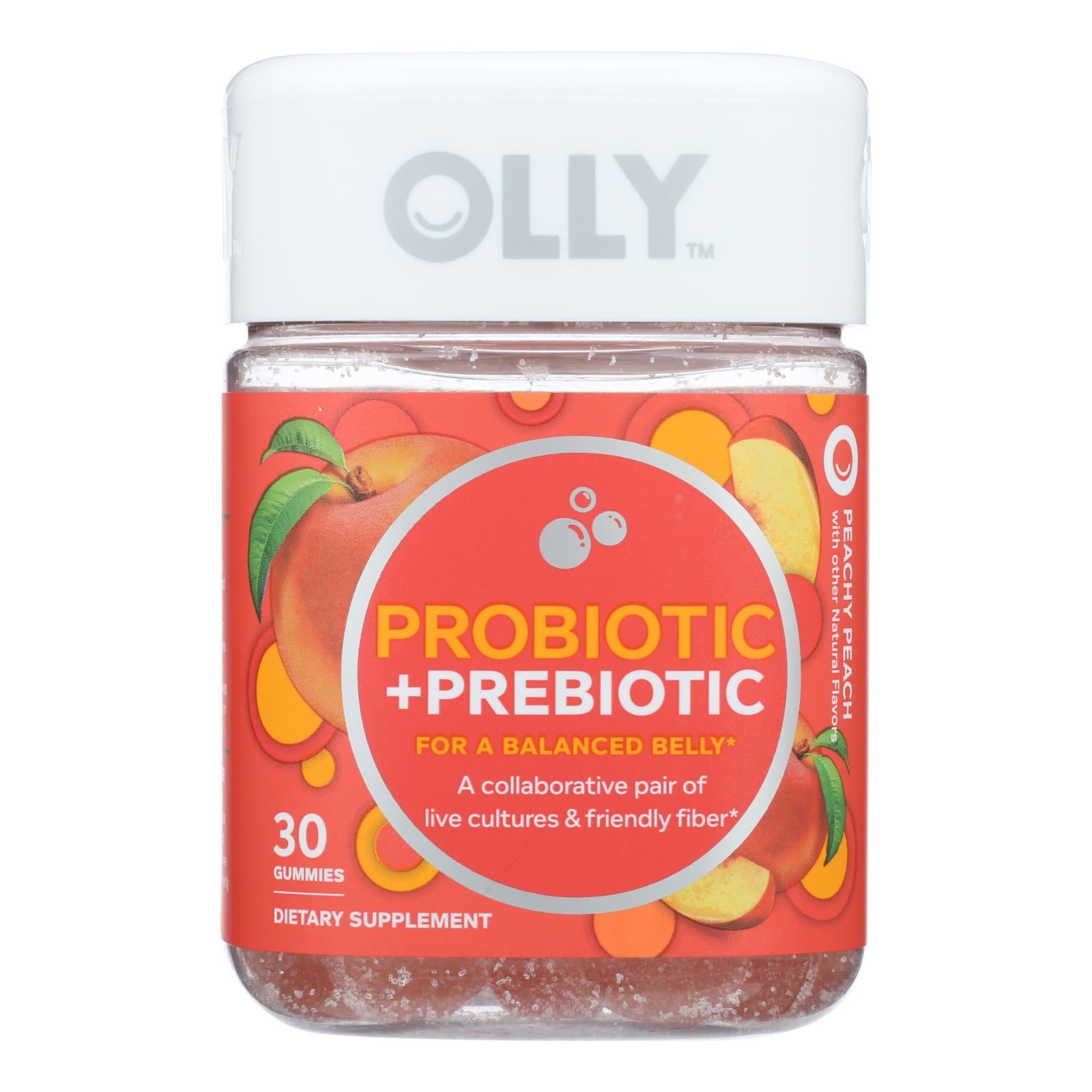 Olly - Pro/prebiotics Peach - 1 Each - 30 Ct - GreatEagleInc
