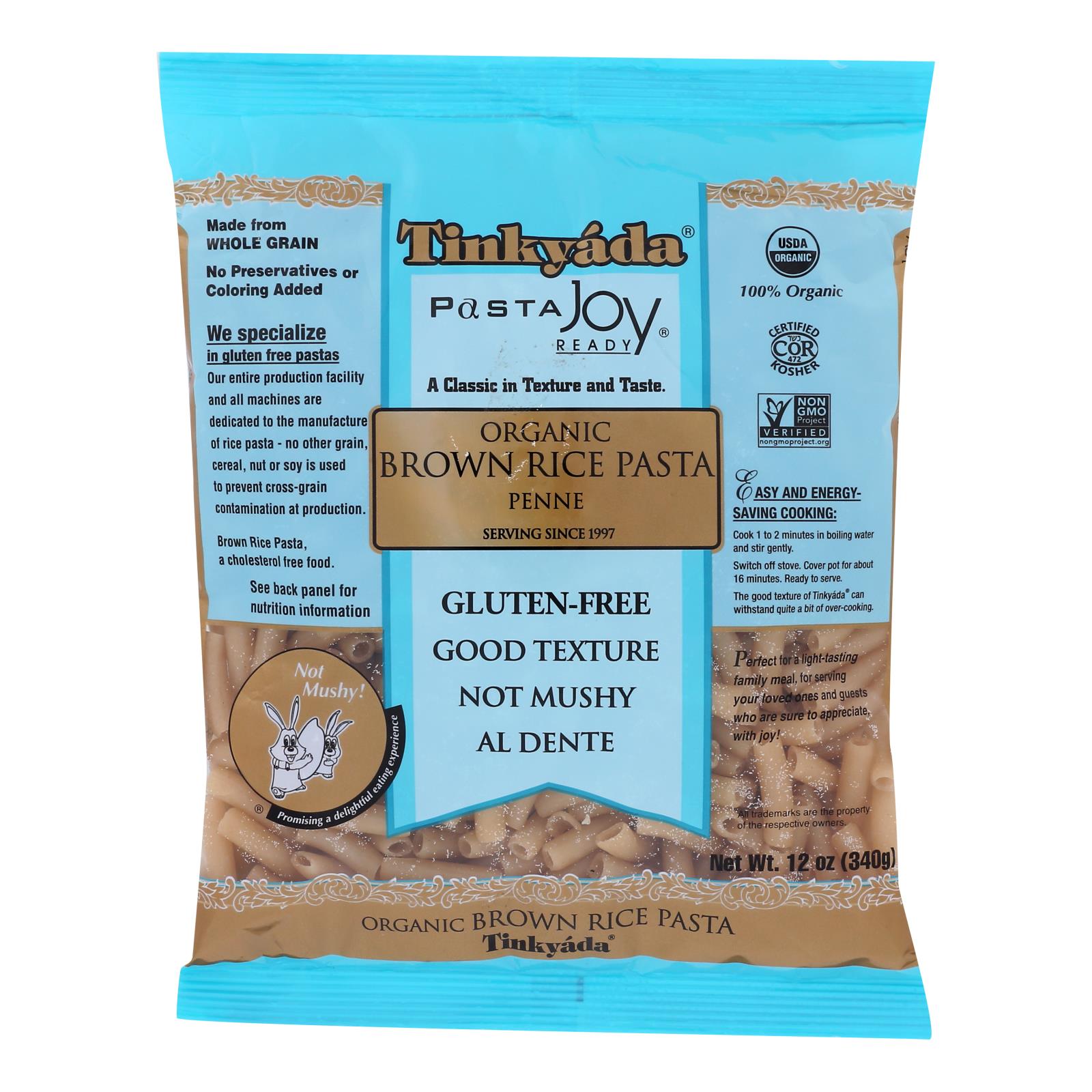Tinkyada Organic Brown Rice Penne - Case Of 12 - 12 Oz - GreatEagleInc
