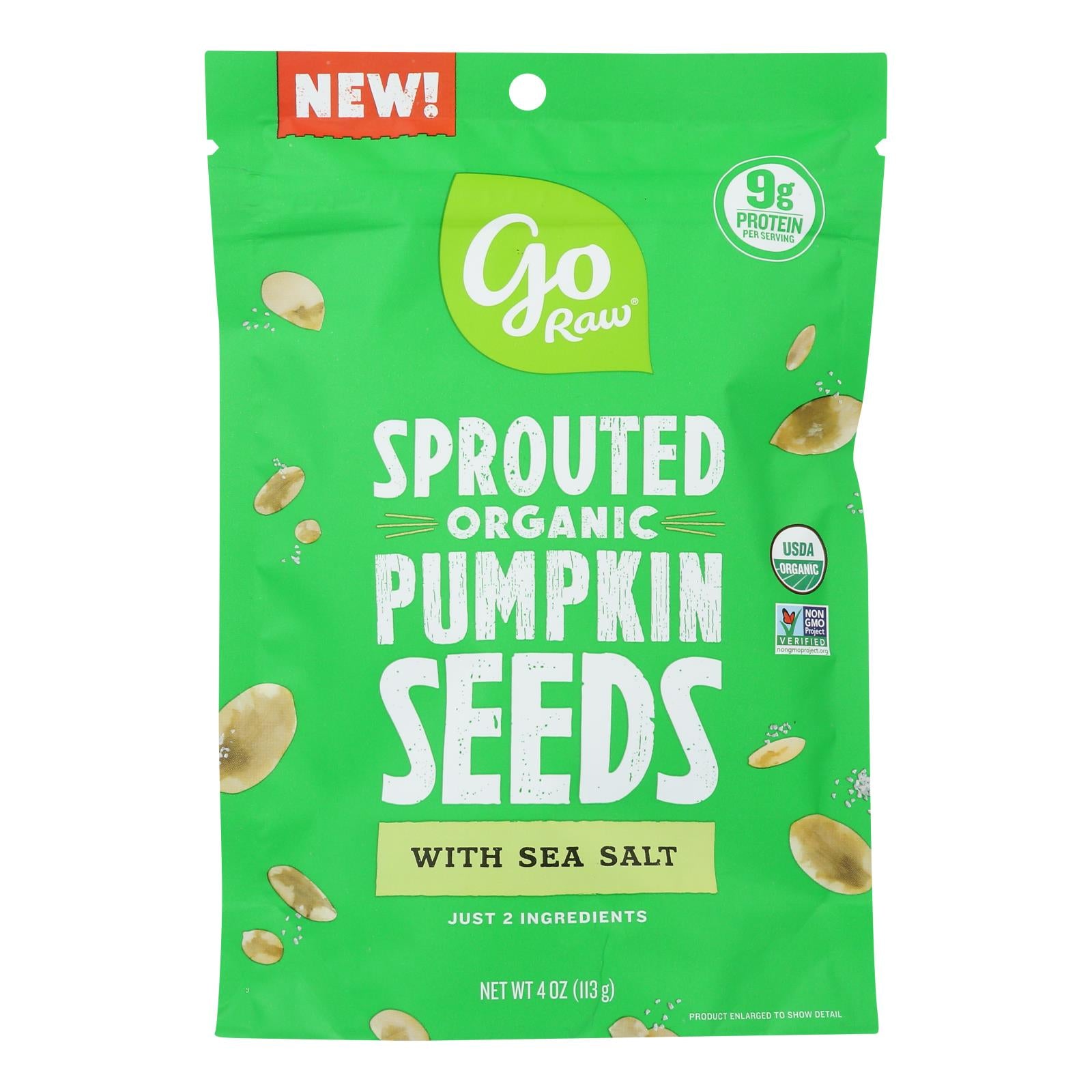 Go Raw - Snack Seed Pumpkin Sprtd - Case Of 10 - 4 Oz - GreatEagleInc