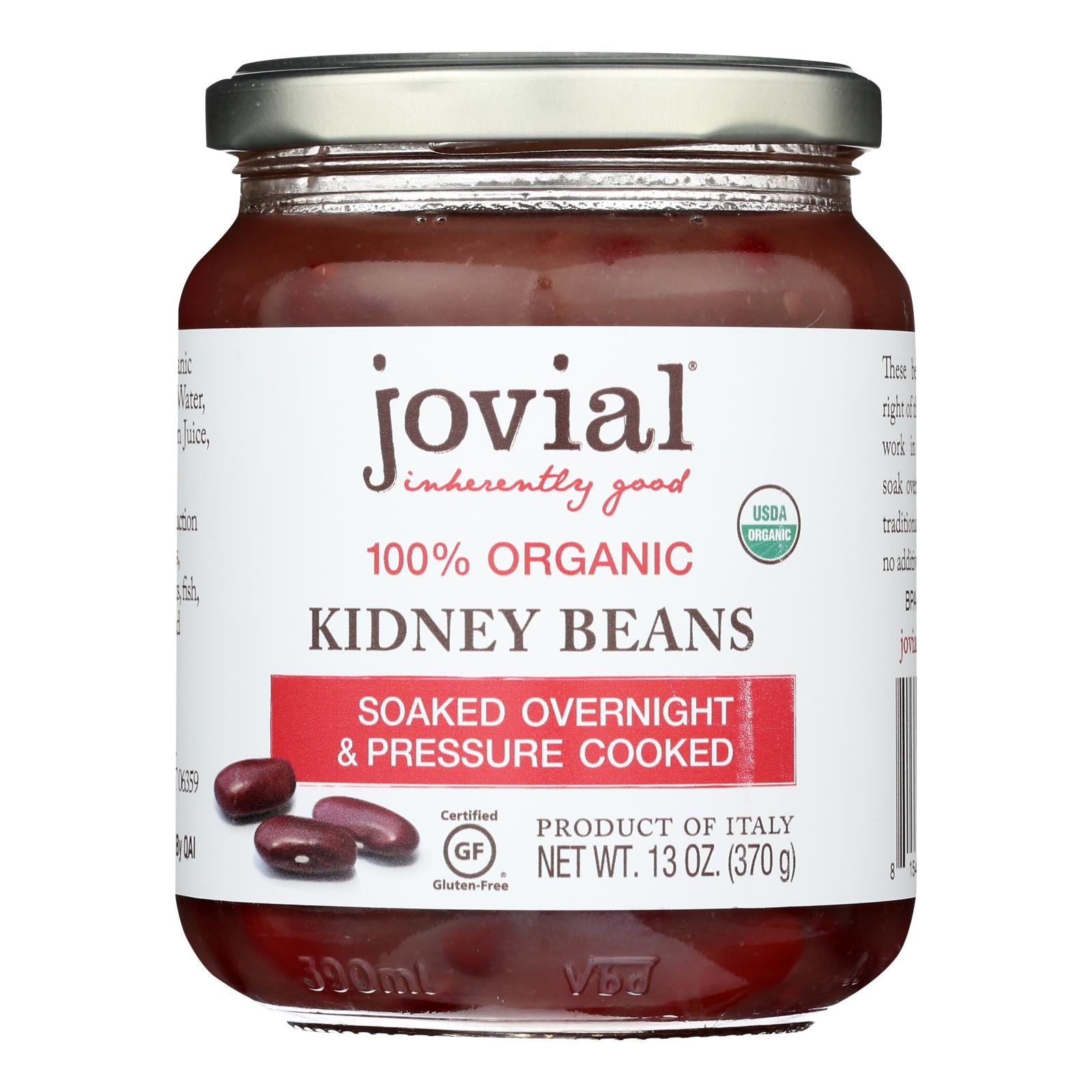 Jovial - Beans Organic Kidney - Case Of 6 - 13 Oz - GreatEagleInc