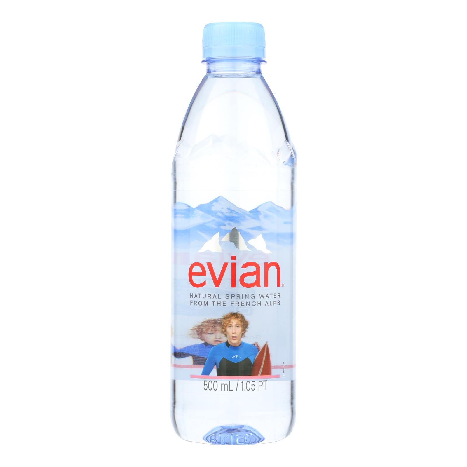 Evians Spring Water Spring Water Plastic - Water - Case Of 24 - 500 Ml - GreatEagleInc