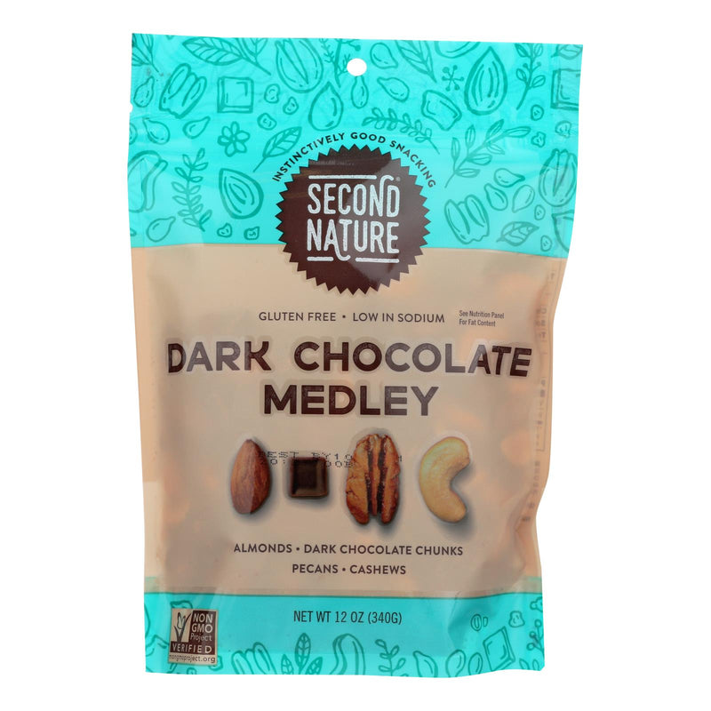 Second Nature - Nut Medley Dark Chocolate - Case Of 6-12 Oz