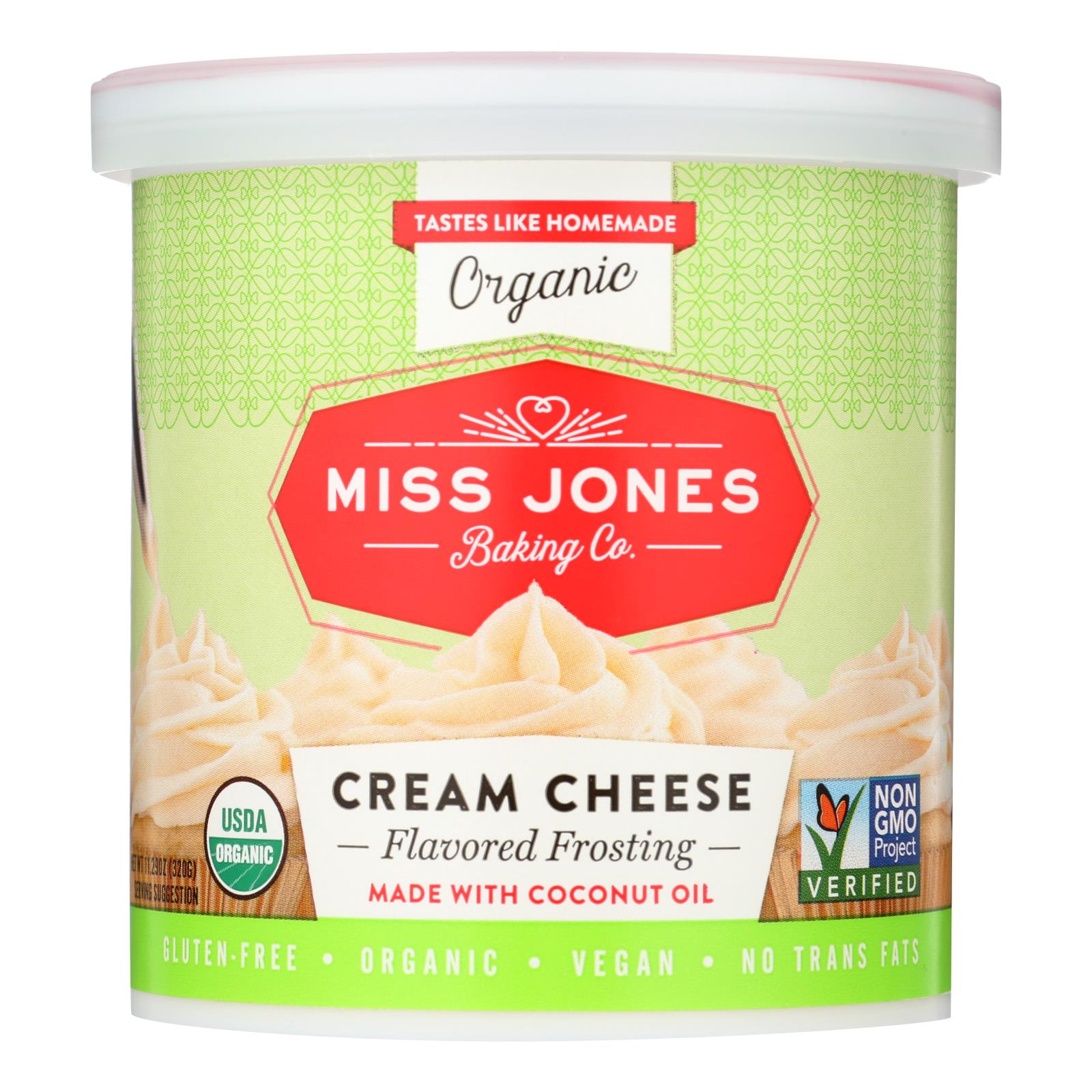 Miss Jones Baking Co Organic Cream Cheese - Case Of 6 - 11.29 Oz - Home & Garden