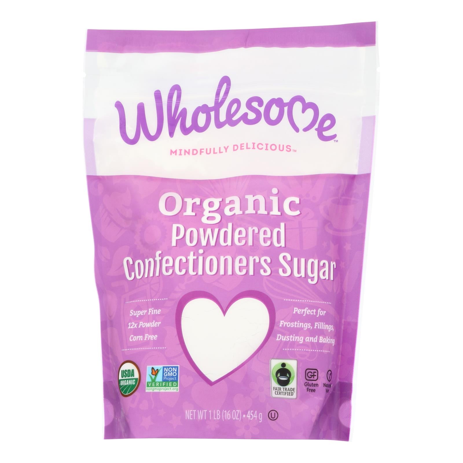 Wholesome Sweeteners Powdered Sugar - Organic And Natural - Case Of 6 Lbs - GreatEagleInc