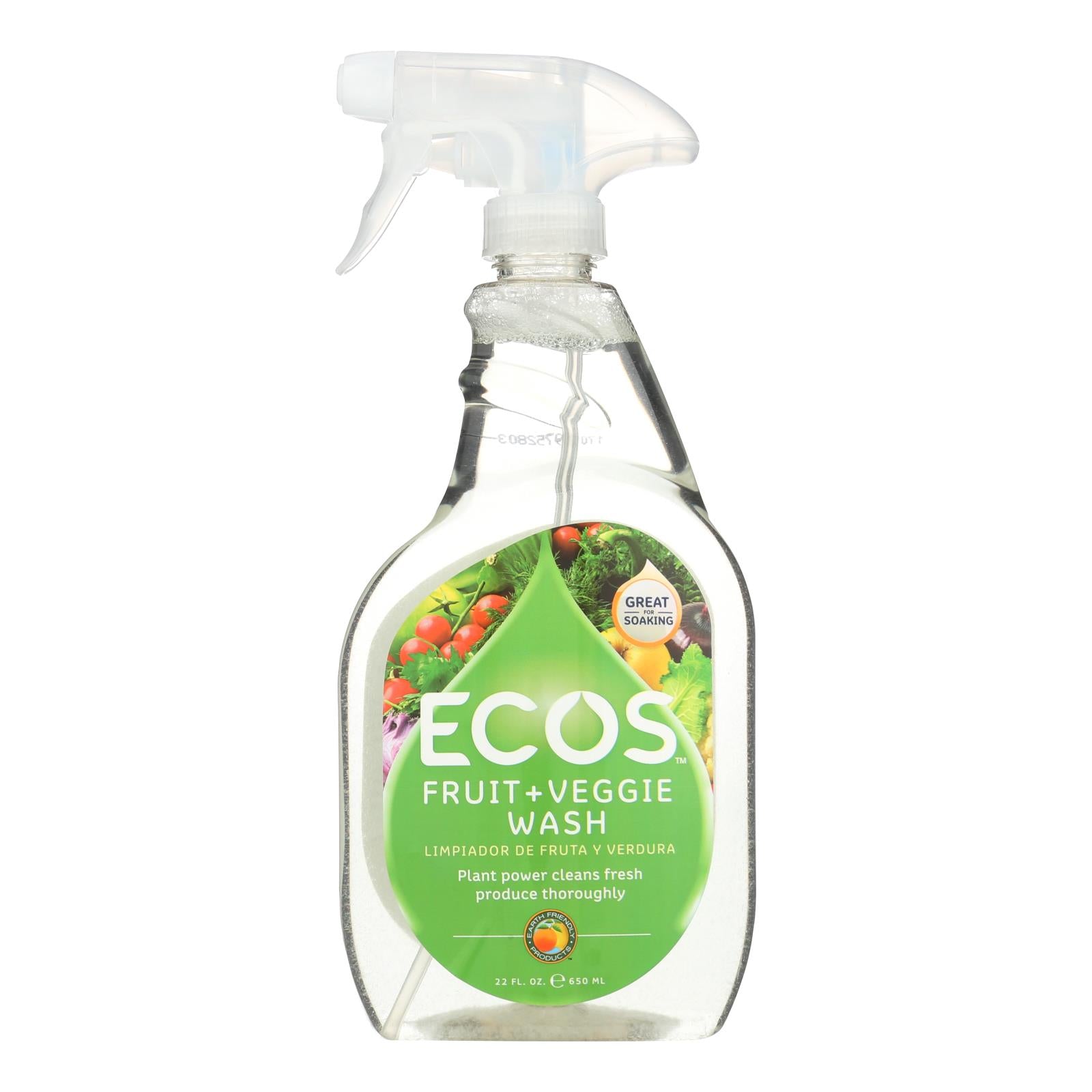 Earth Friendly Fruit And Vegetable Wash - Case Of 6 - 22 Fl Oz. - GreatEagleInc