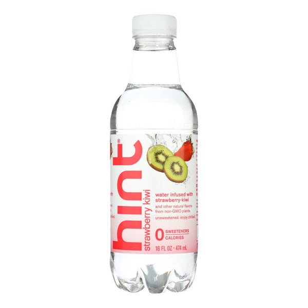 Hint Fruit Water - Strawberry And Kiwi - Case Of 12 - 16 Fl Oz. - GreatEagleInc