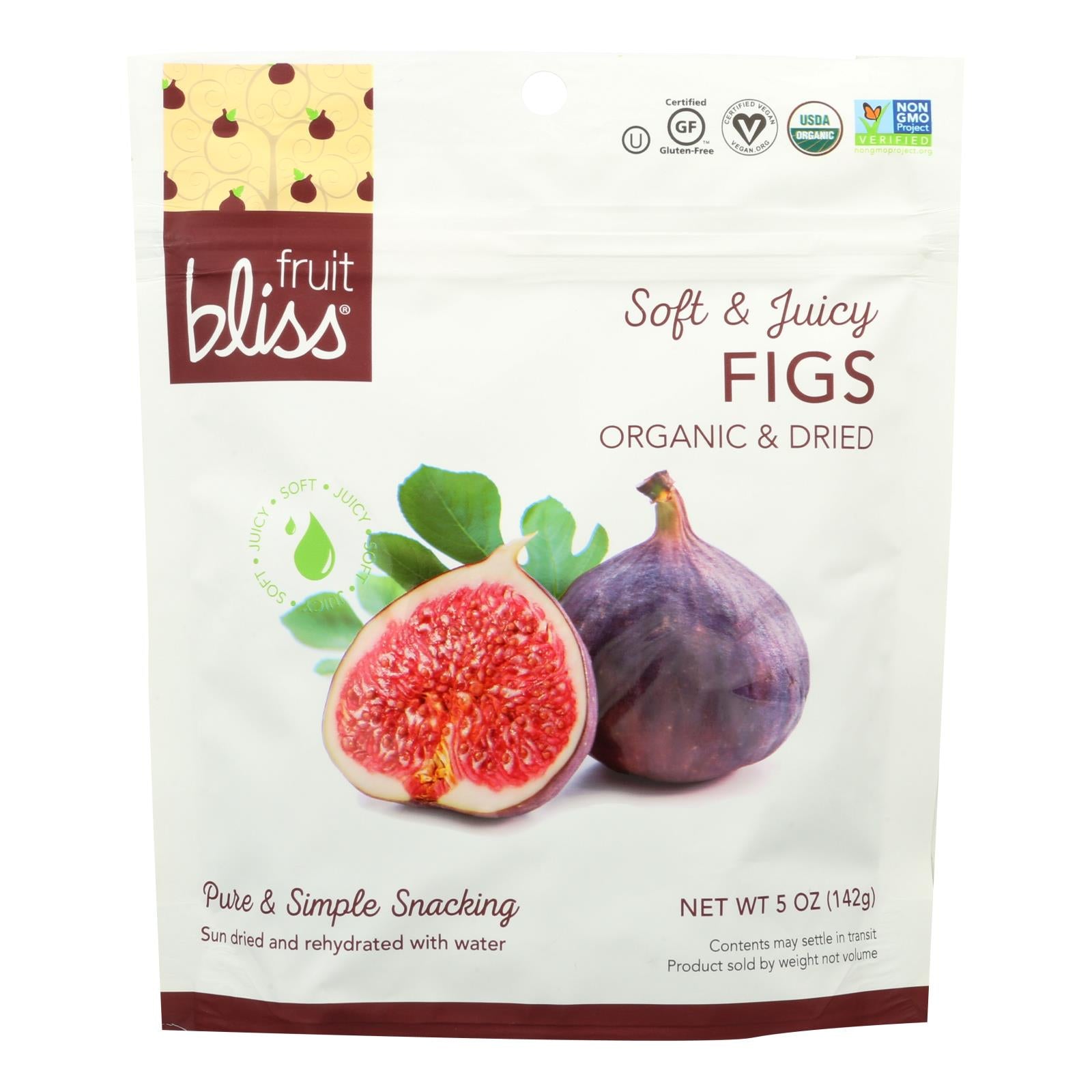 Fruit Bliss - Organic Turkish Figs - Figs - Case Of 6 - 5 Oz. - GreatEagleInc
