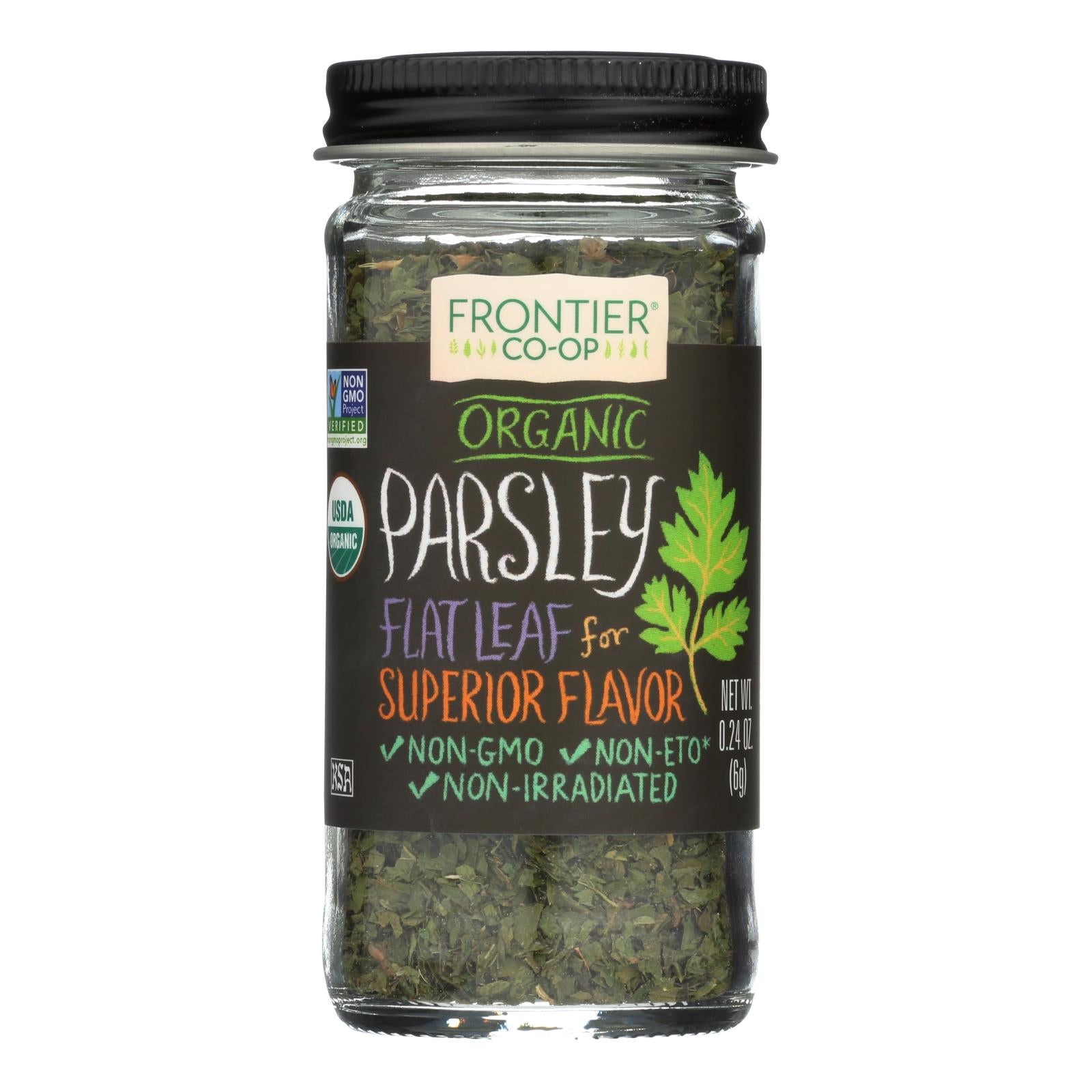 Frontier Herb Parsley Leaf - Organic - Flakes - .24 Oz - Eco-Friendly Home & Grocery