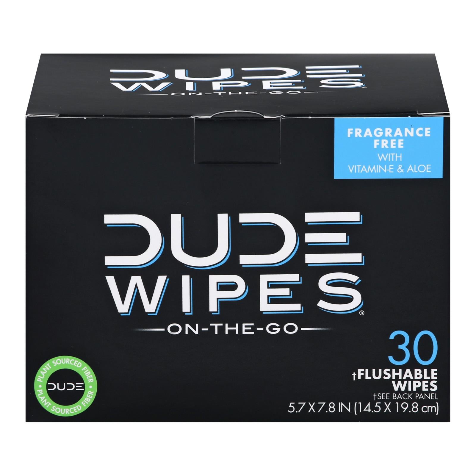 Dude Wipes - Wipes Travel Singles - 30 Ct. - Eco-Friendly Home & Grocery