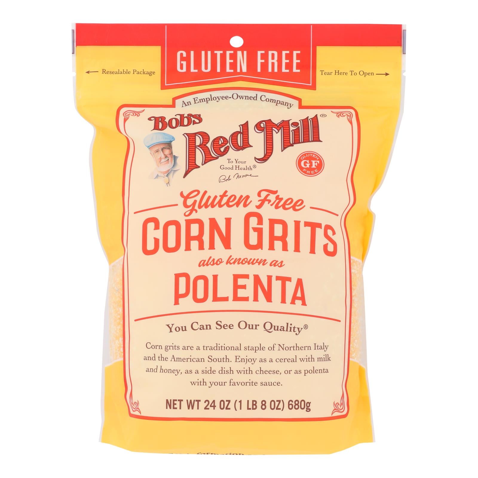 Bob's Red Mill - Corn Grits Polenta Gluten Free - Case Of 4 - 24 Oz - GreatEagleInc