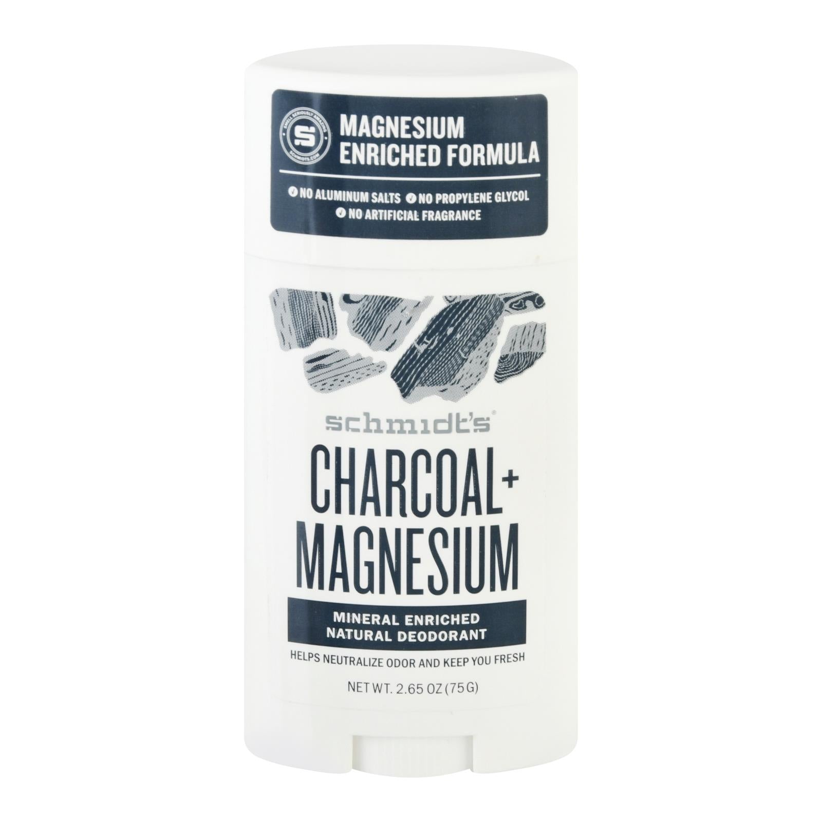 Schmidt's - Deodorant Chrcl&mag Stk - 1 Each - 2.65 Oz - GreatEagleInc