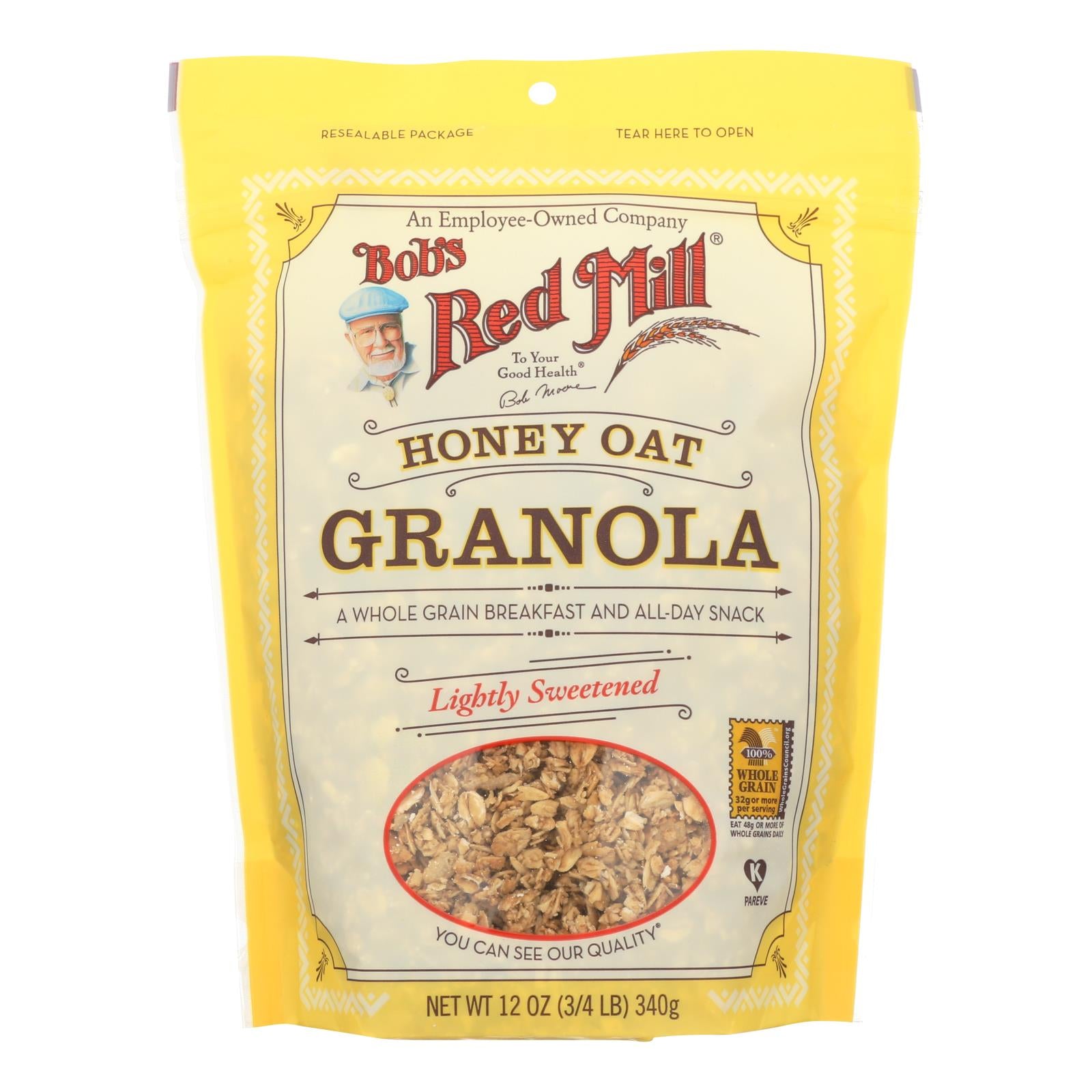 Bob's Red Mill - Honey Oat Granola - 12 Oz - Case Of 4 - GreatEagleInc